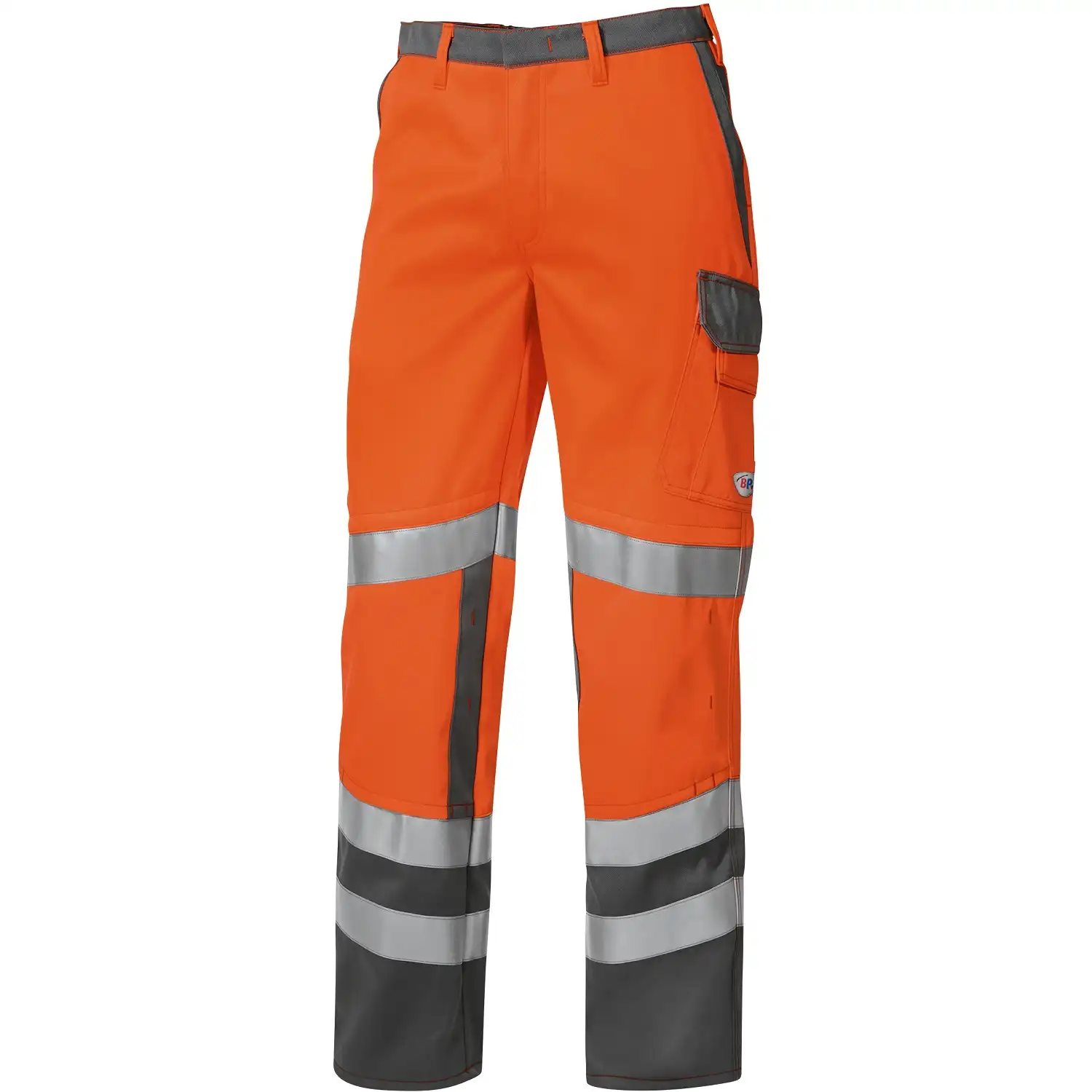 Multinorm Bundhose "2213-840" Hi-Vis Protect in warnorange/dunkelgrau, 44 - Bild 1