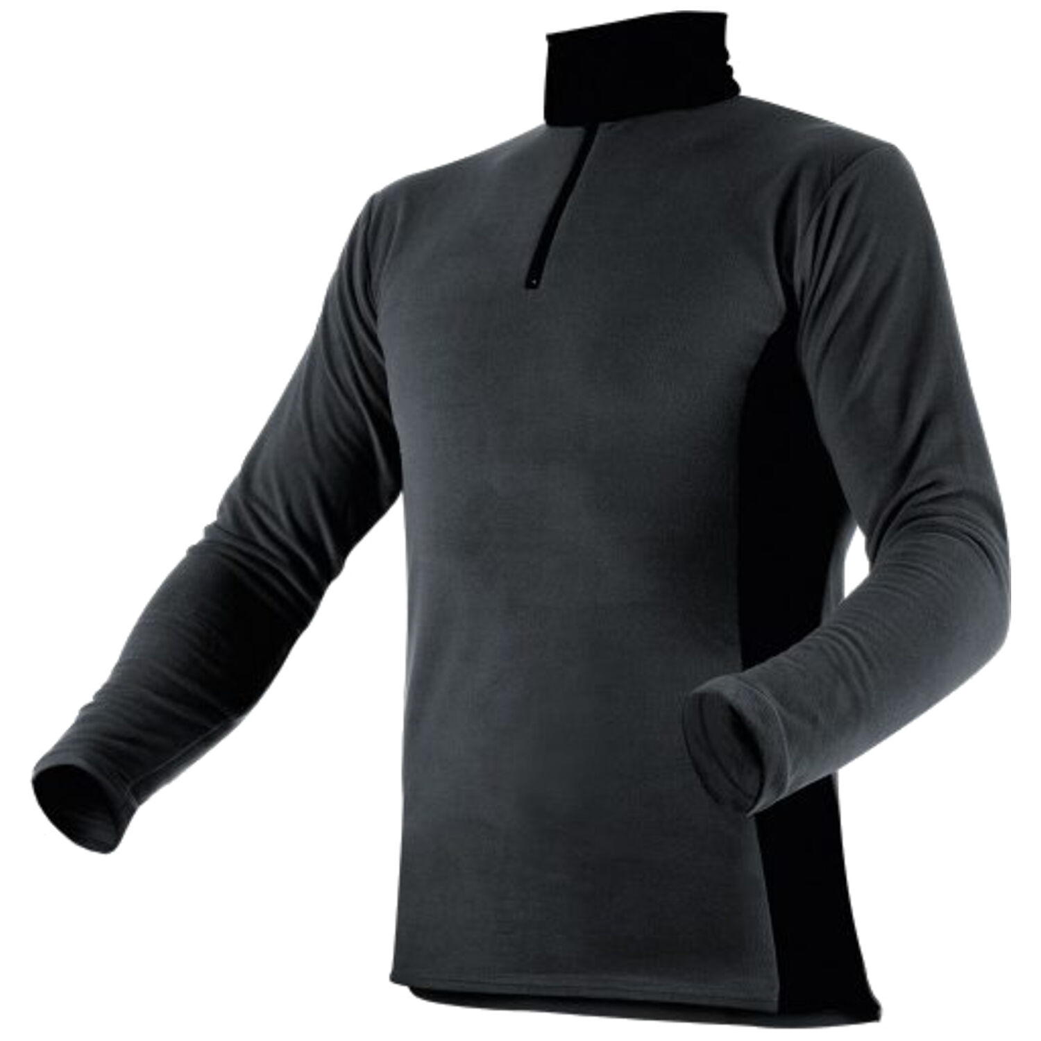 Langarmshirt "HUSKY" in grau, L - Bild 1