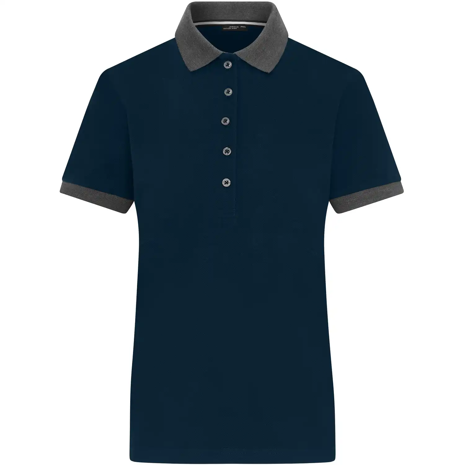 Damen Polo-Shirt "JN1303" in navy/anthracite-melange, S - Thumbnail 1