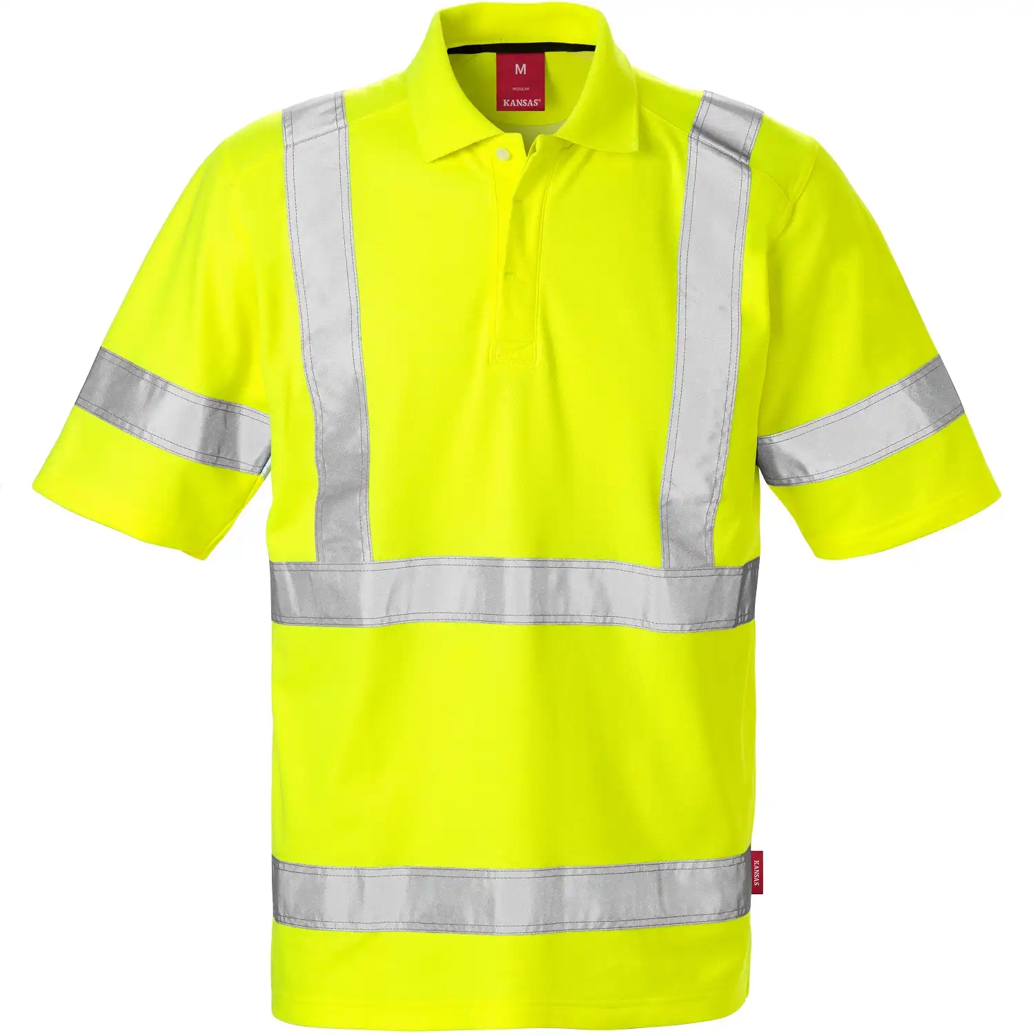 Warnschutz Polo-Shirt "7086 PHV" UV-Schutz Kl. 3 in gelb, XS - Thumbnail 1