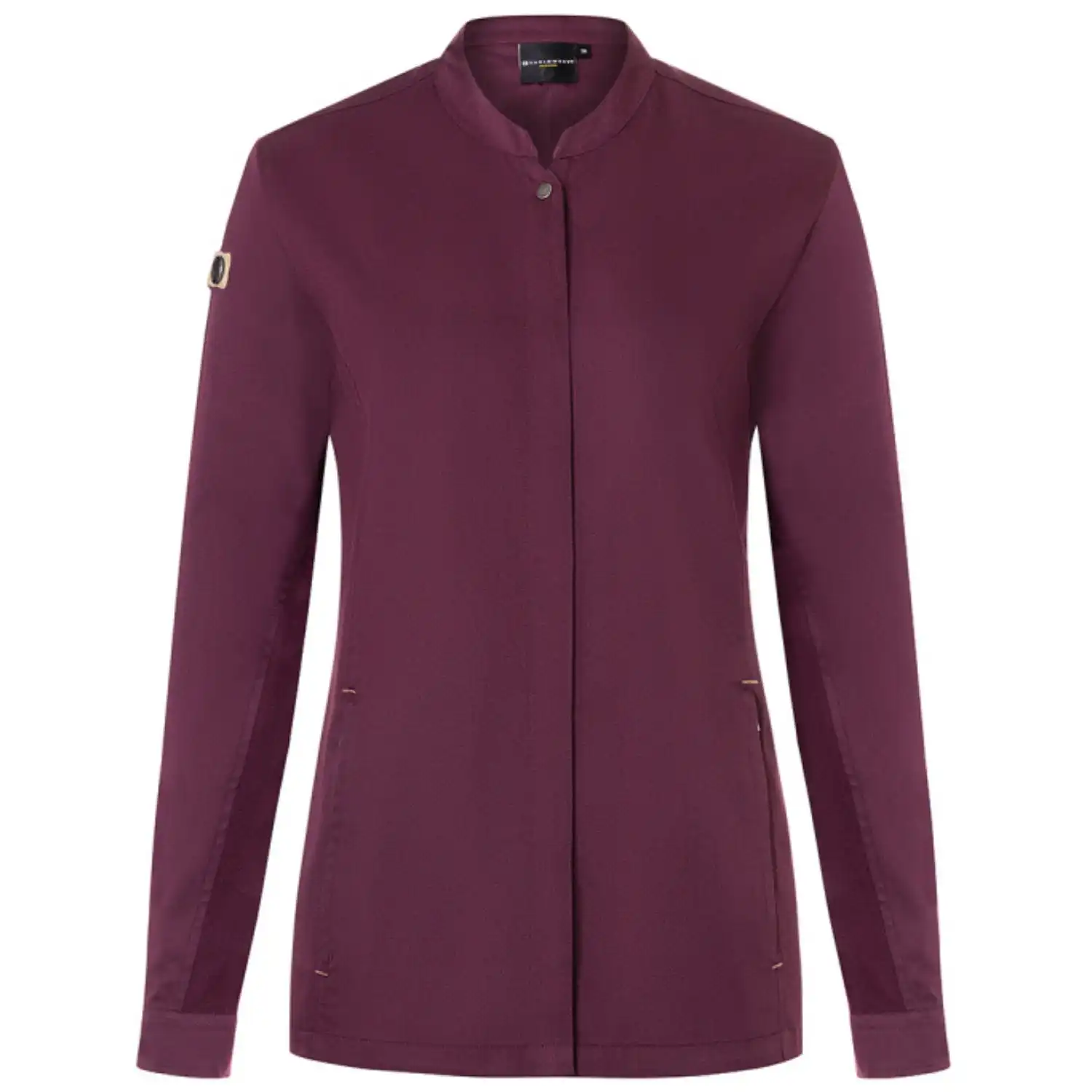 Damen Kochjacke "JF 26" in aubergine, 36 - Thumbnail 1