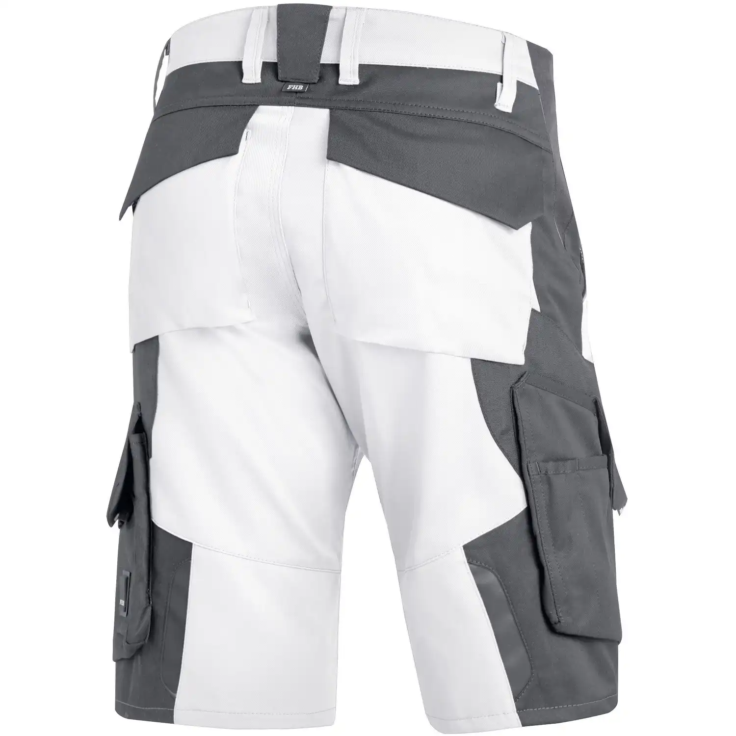 Arbeitsshorts "WULF" in weiß/anthrazit, 52 - Thumbnail 2