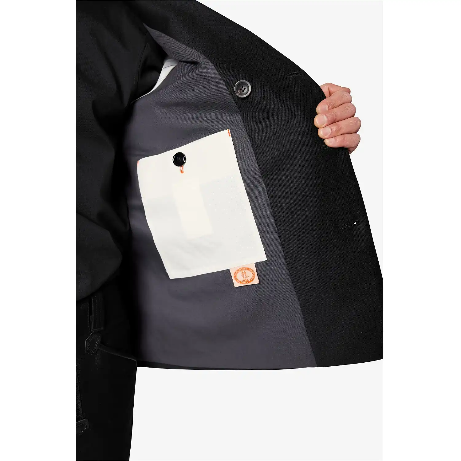 Caban-Jacke "GUSTL" Ursprung schwarz in 54 - Thumbnail 3