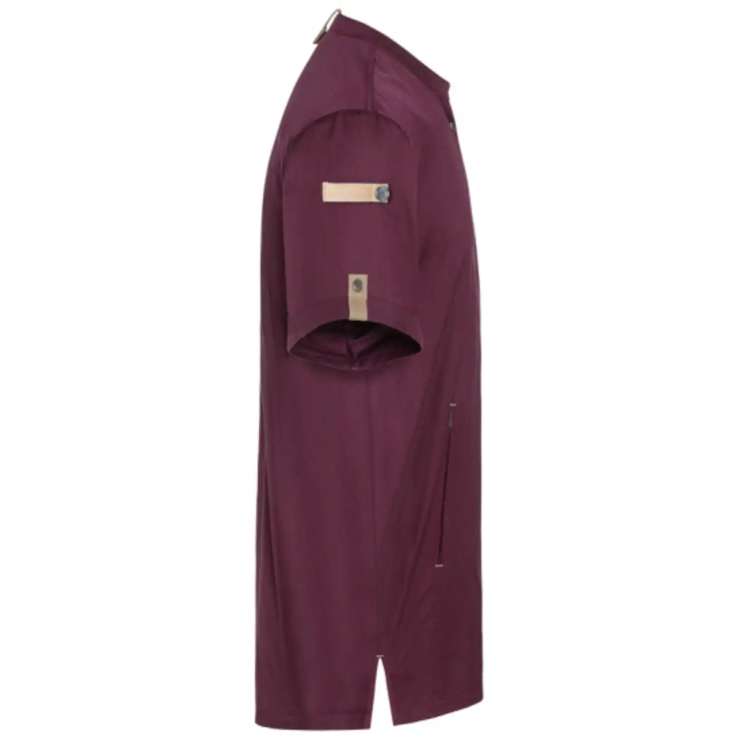 Herren Kochjacke "JM 36" in aubergine, 48 - Thumbnail 3