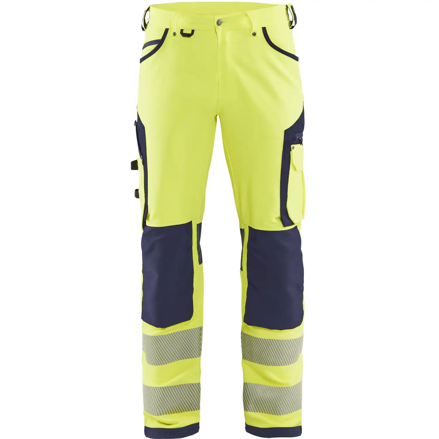 Warnschutz Stretch-Bundhose Kl. 2 "1197" in gelb/marine, C144 - Thumbnail 1