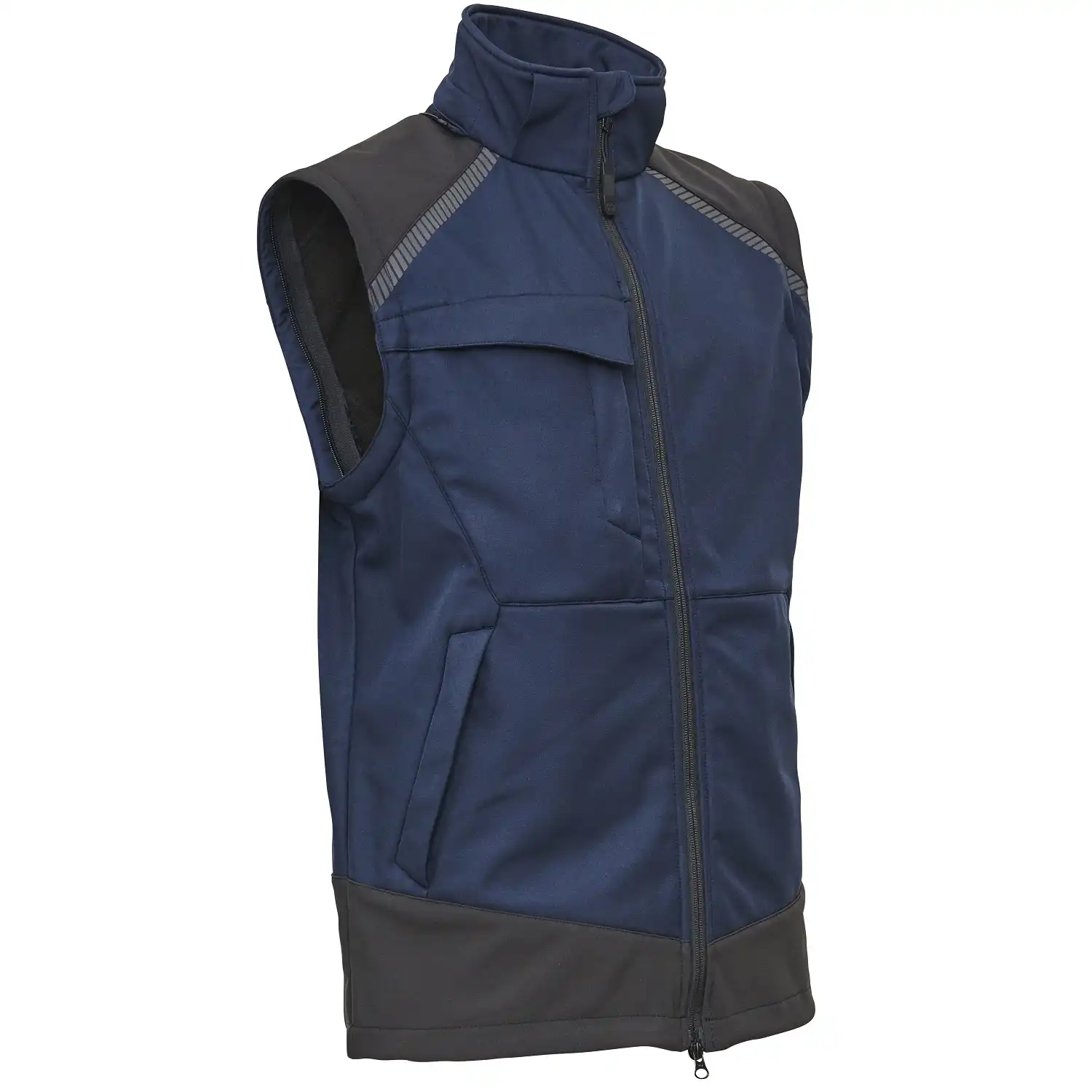 Softshelljacke 2-in-1 "117300" Working Xtreme in marine/schwarz, L - Thumbnail 3