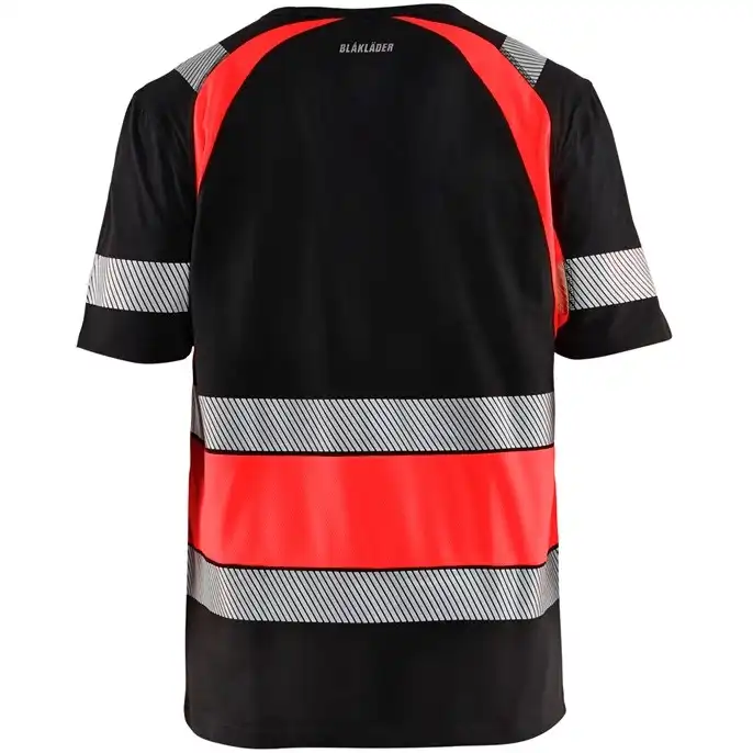 Warnschutz T-Shirt "3421" in schwarz/rot, 3XL - Thumbnail 2