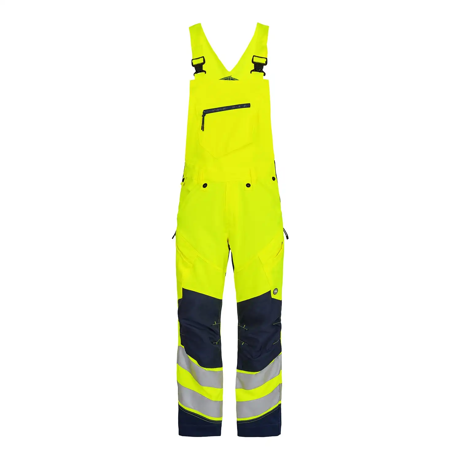 Warnschutz Stretch Latzhose "3544-314" Safety Kl. 2 in gelb/blau, 74 - Thumbnail 1