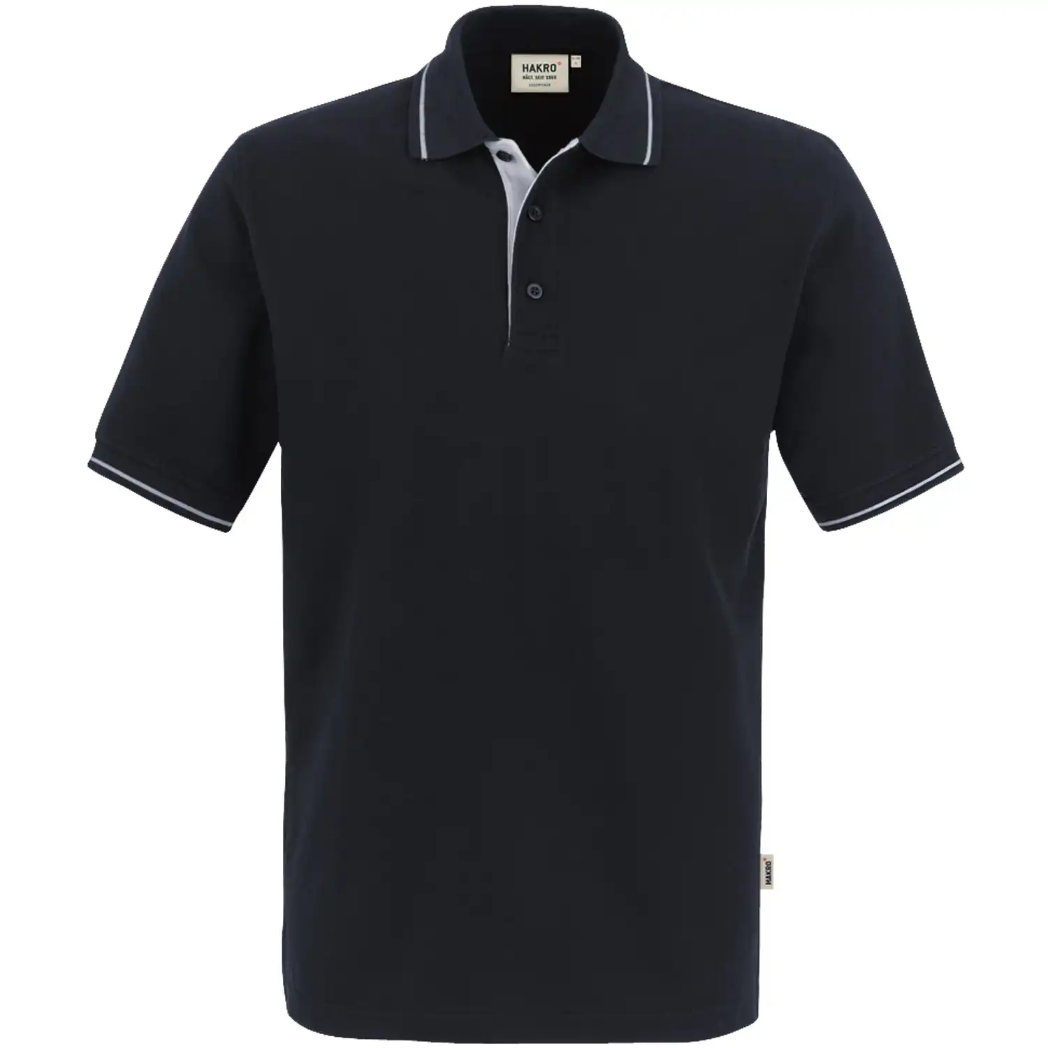 Contrast Polo-Shirt "Casual" 803 in schwarz, L - Bild 1