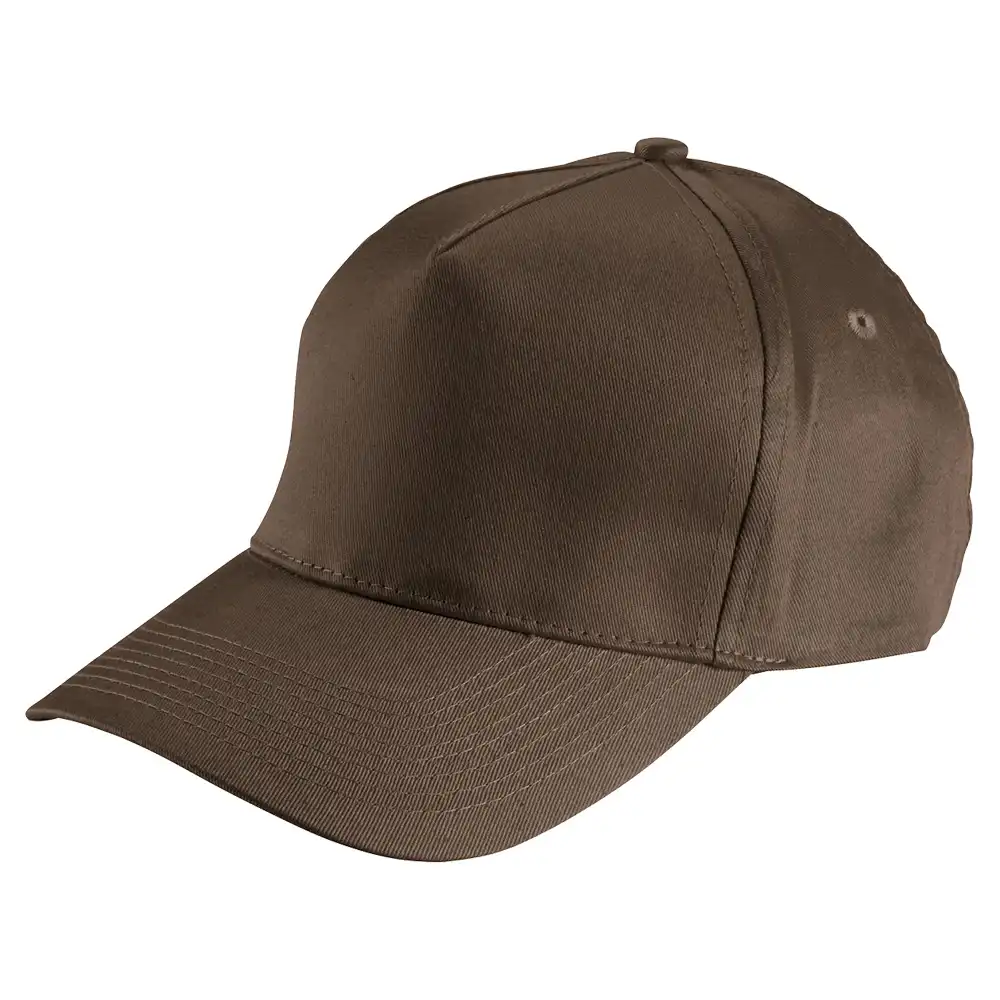 Basecap mit Druckknopf "02/116" in braun - Thumbnail 1