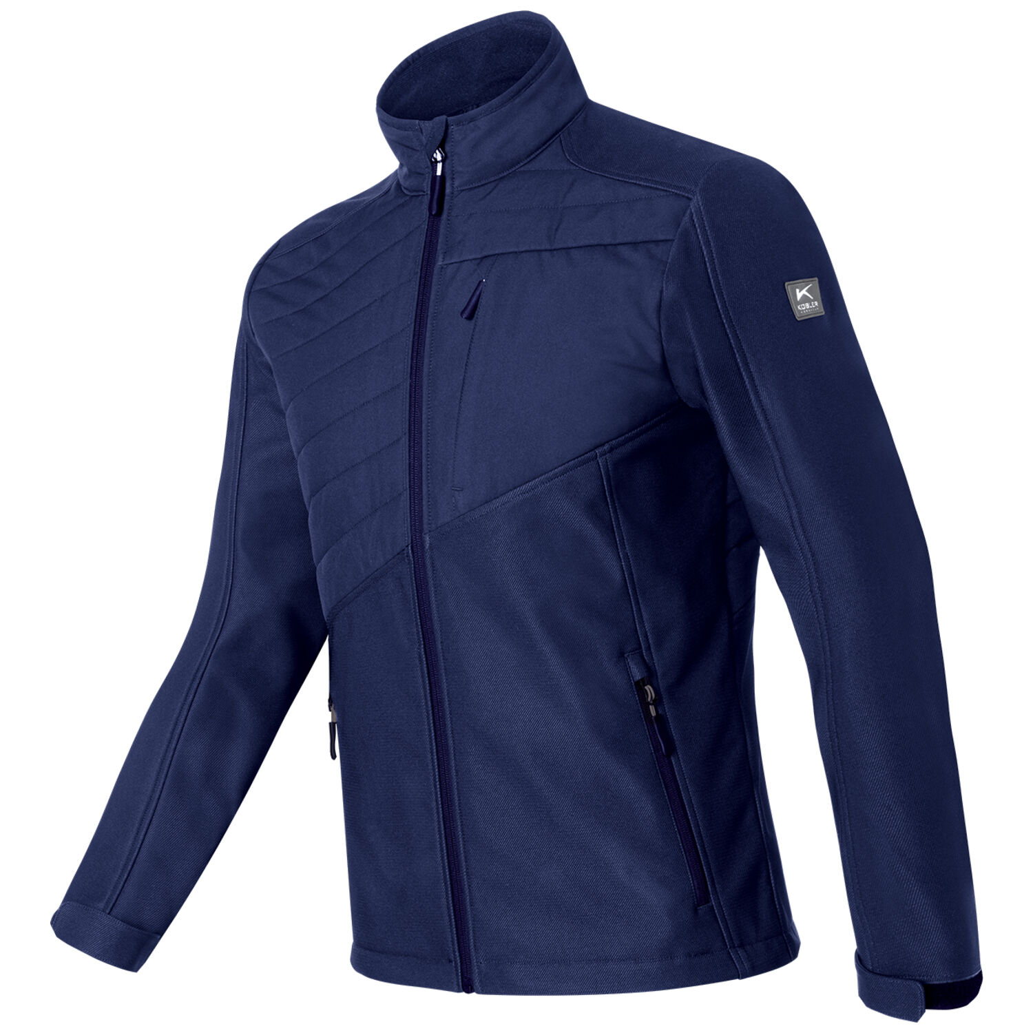 Hybrid Shoftshelljacke "WEATHER 1344 2401" in dunkelblau, L - Thumbnail 1