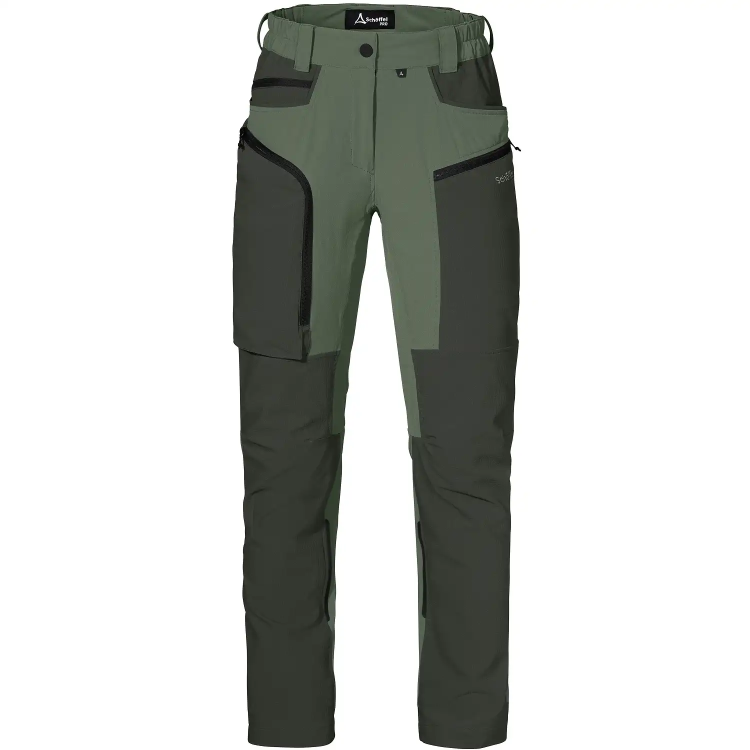 Damen Stretch-Bundhose "ARBEITSTIER" in grün, 40 - Bild 1