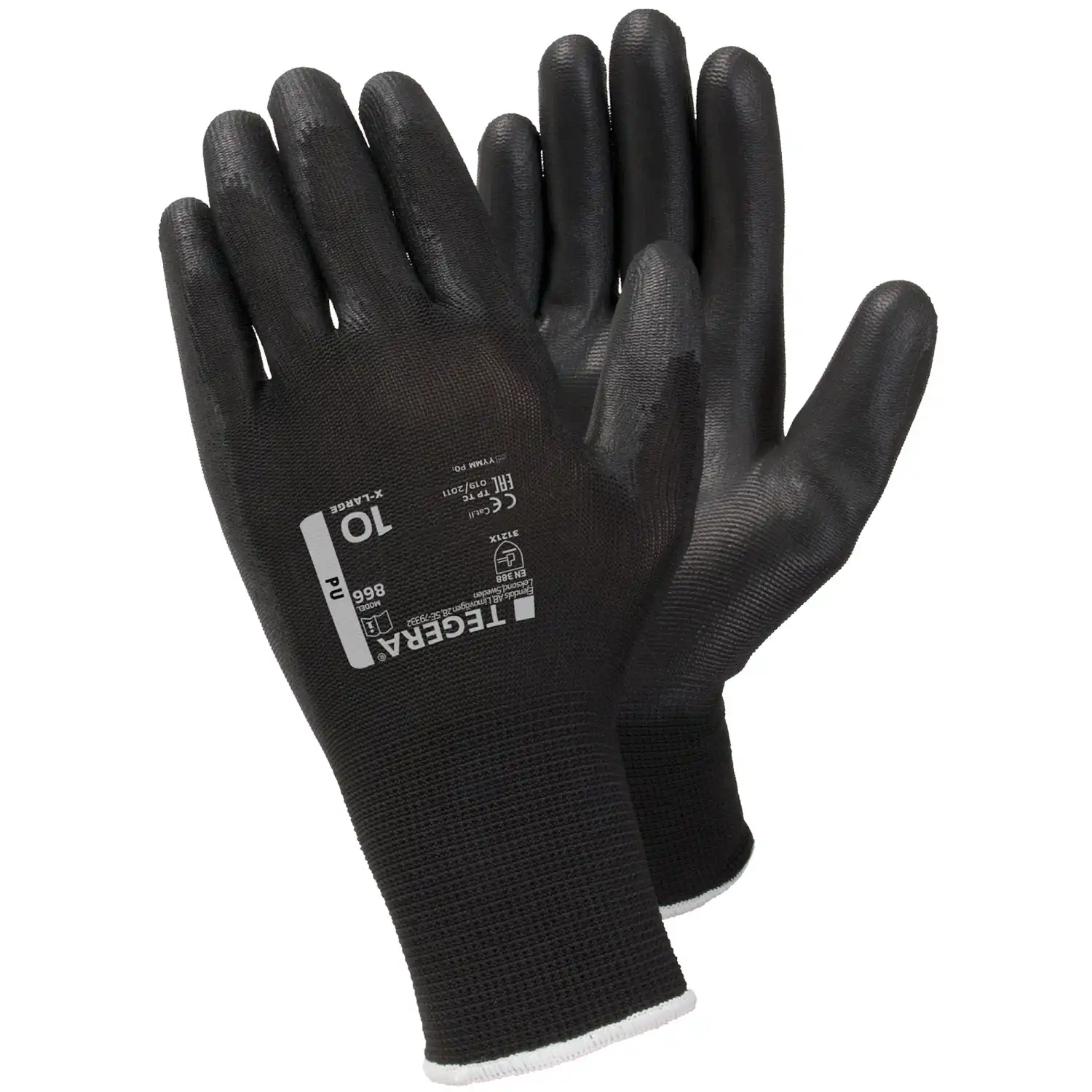 PU-Handschuhe 866 Schwarz | 6 Paar pro VPE in 6 (XS) - Bild 1