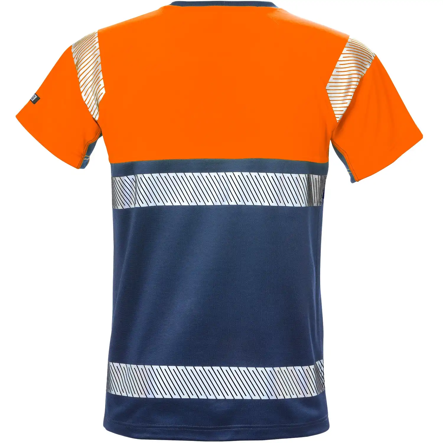 Warnschutz T-Shirt "7518 THV" Stiby UV-Schutz in orange/marine, XS - Thumbnail 2