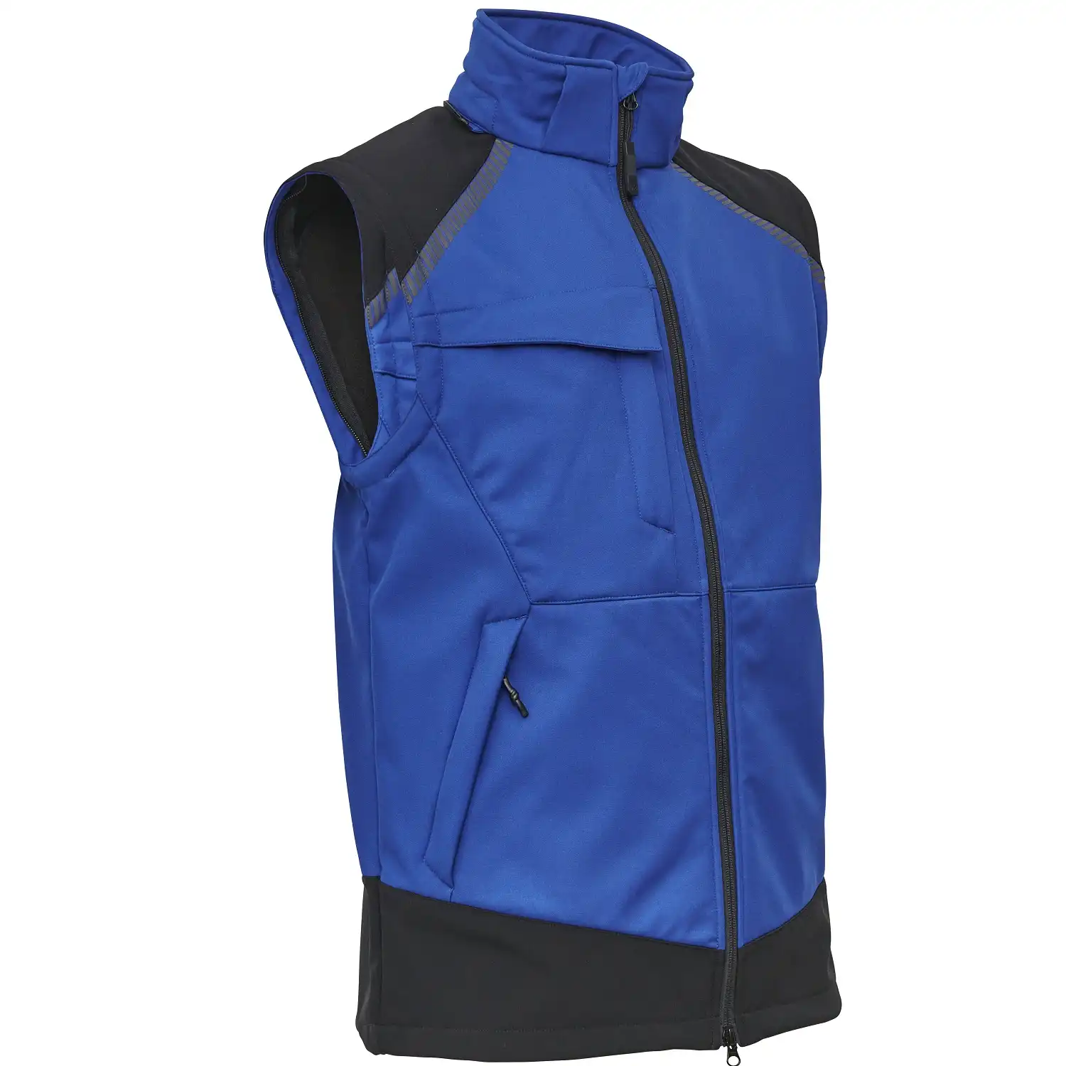 Softshelljacke 2-in-1 "117300" Working Xtreme in royalblau/schwarz, L - Thumbnail 3