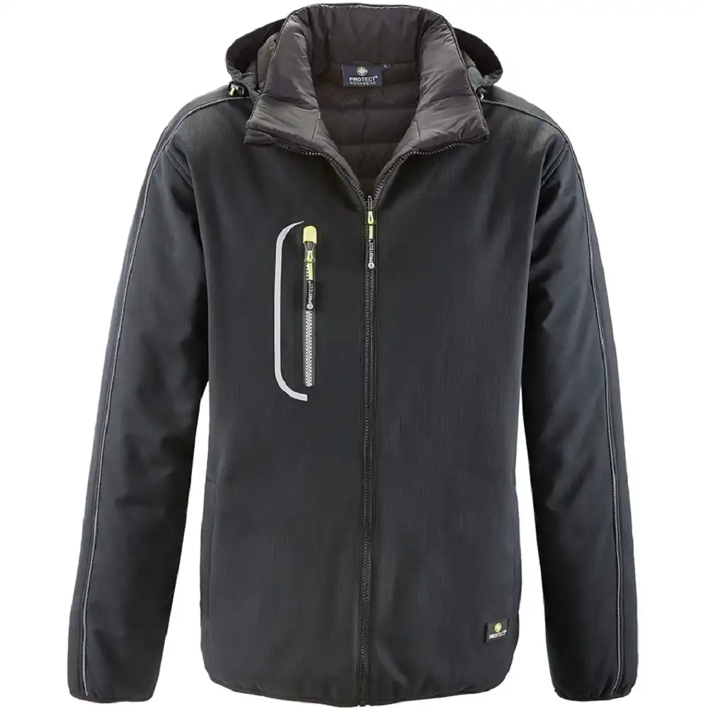 Winter Softshelljacke "KNOXVILLE" in schwarz, L - Thumbnail 1