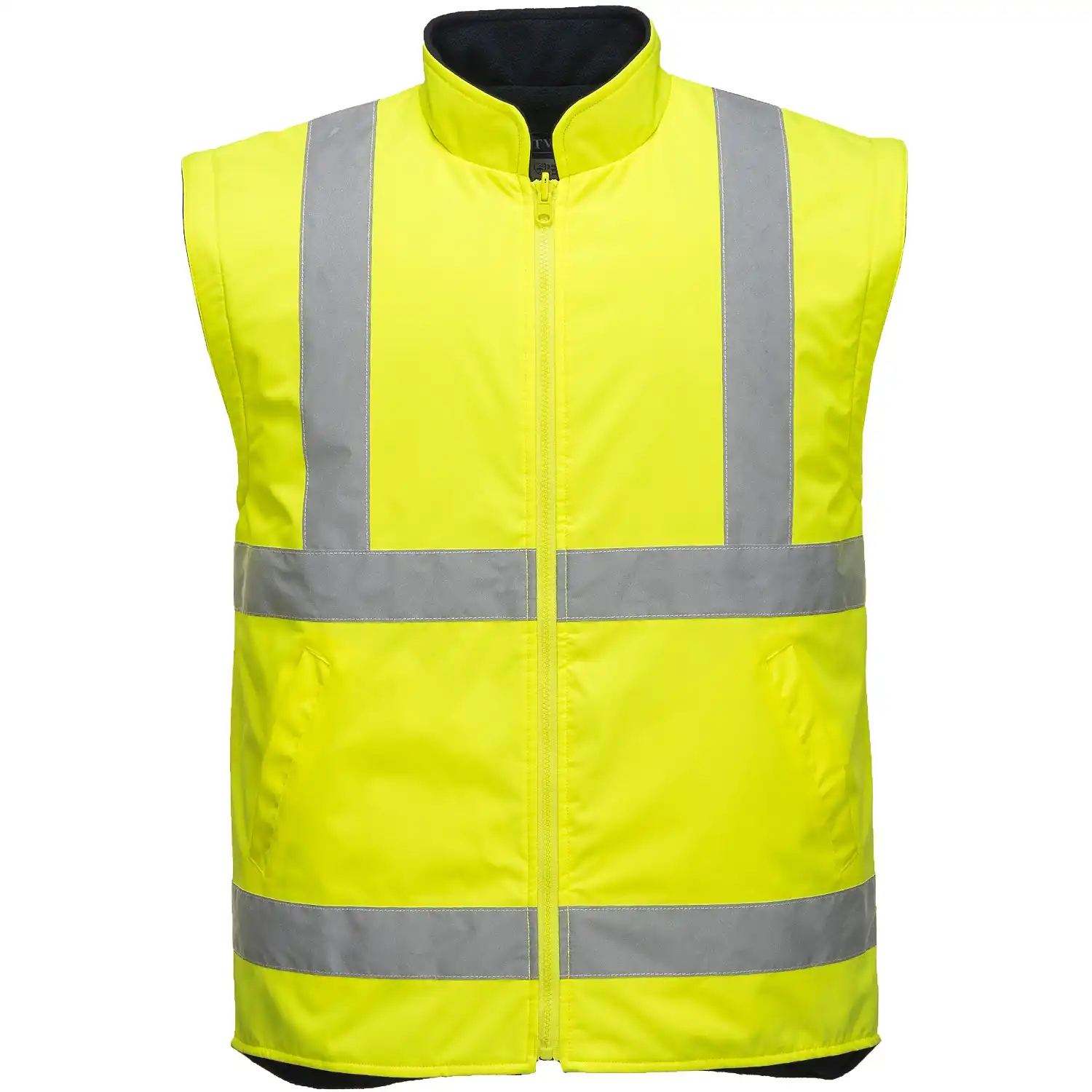 Warnschutz Winterjacke 5in1 "S766" in gelb/schwarz, L - Thumbnail 4