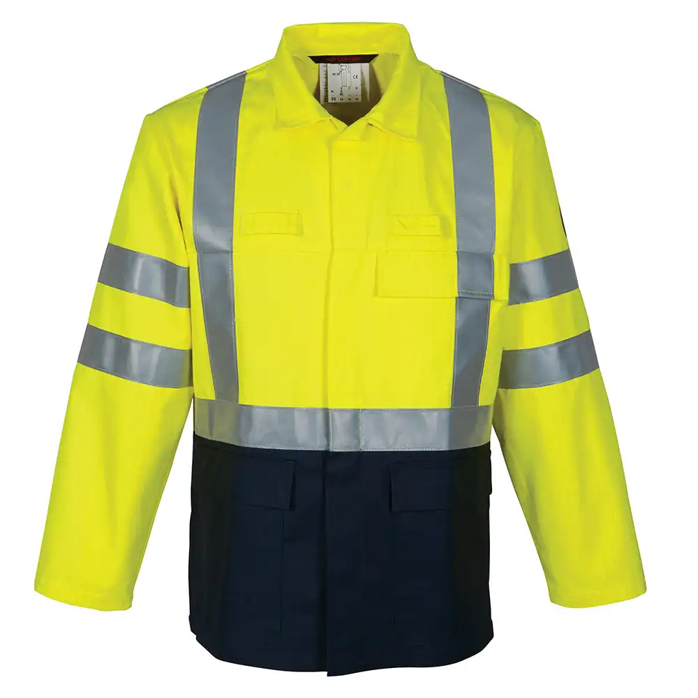 Multinorm Langjacke "30008" Multi Protector gelb/marine in 52 - Bild 1