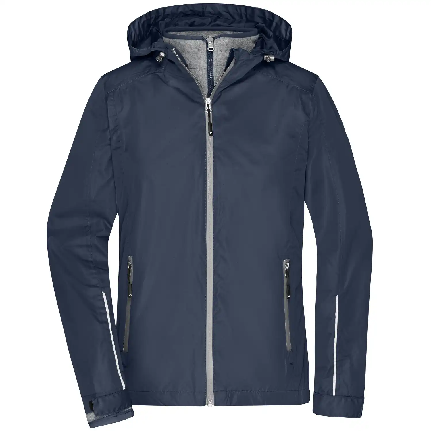 3-in-1 Damenjacke "JN1153" in navy/silver, L - Thumbnail 1