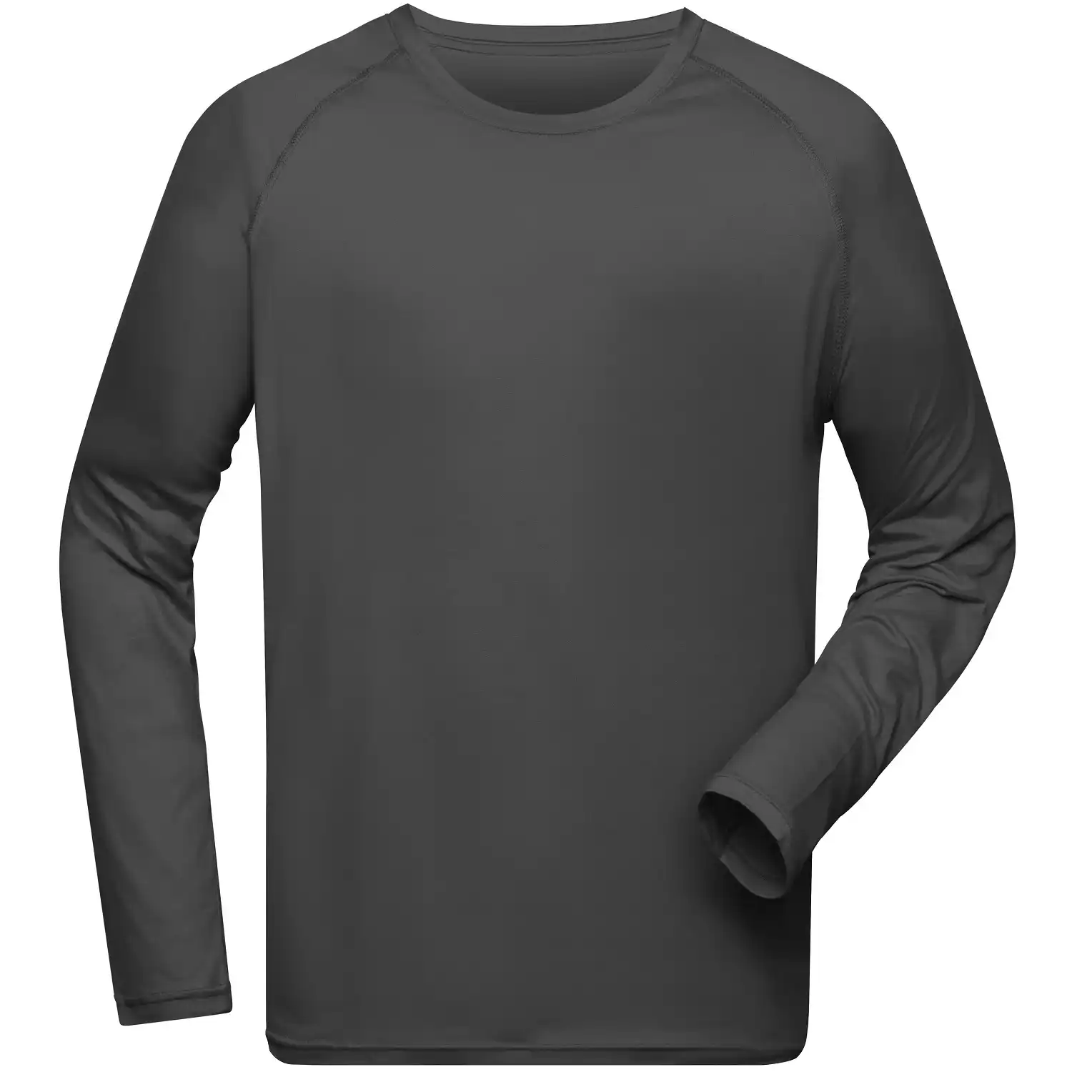 Langarm Funktionsshirt "JN522" in titan, S - Thumbnail 1