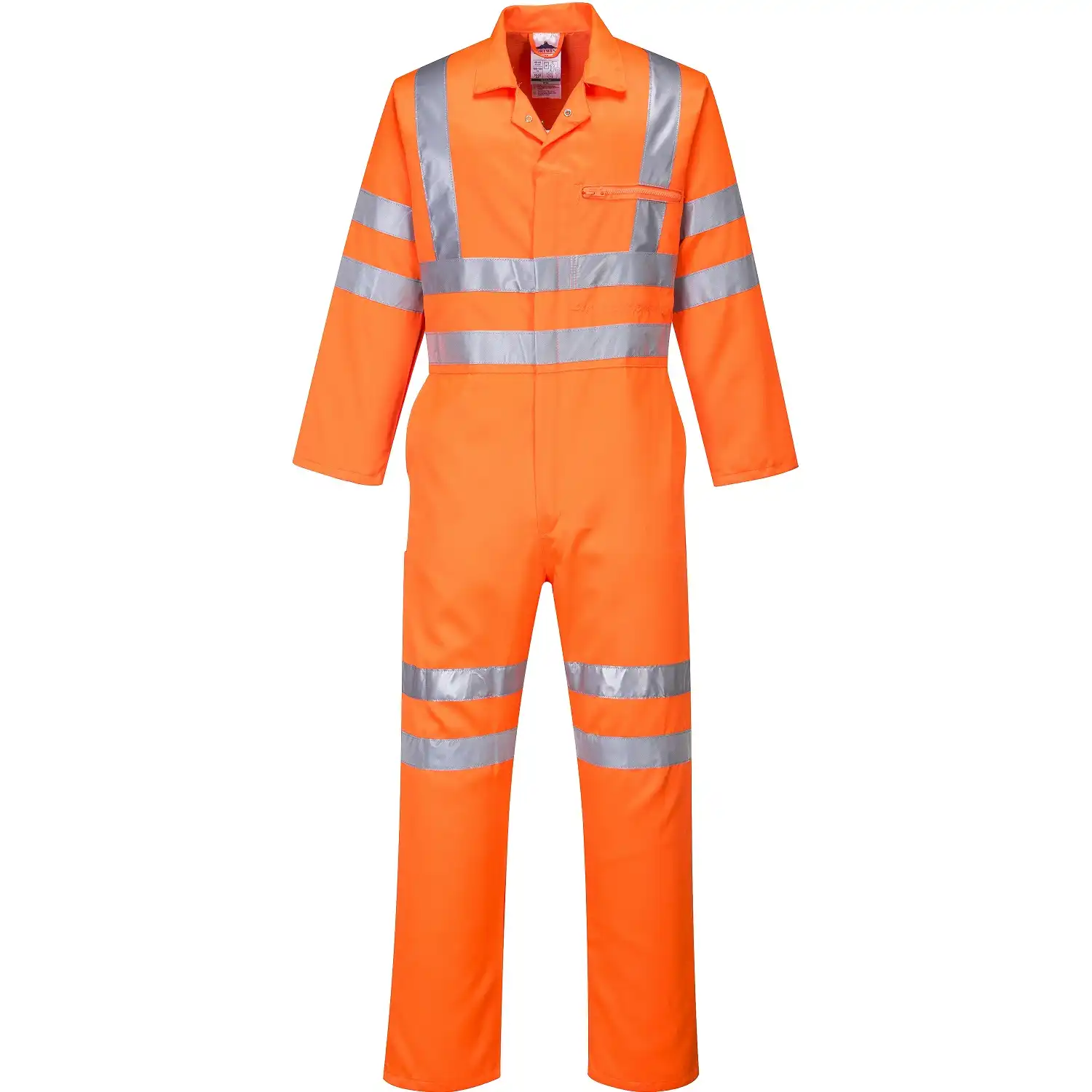 Warnschutz Overall "RT42" Bahn orange in XL - Thumbnail 1