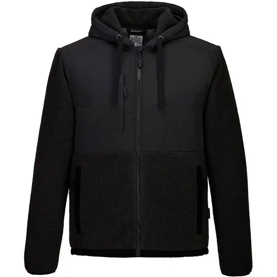 Faserpelzjacke "KX371" KX3 in schwarz, L - Thumbnail 1