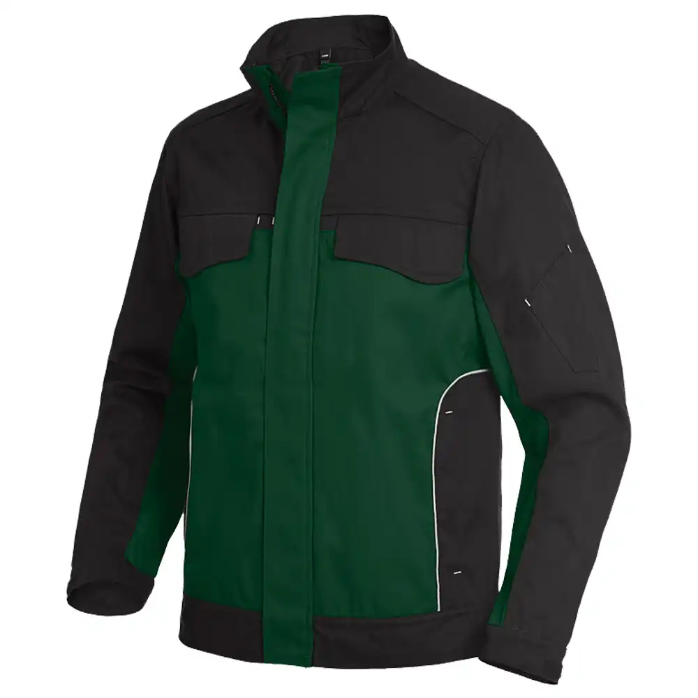 Premium Arbeitsjacke ERNST "Twill 300" in grün/schwarz, 3XL - Thumbnail 1