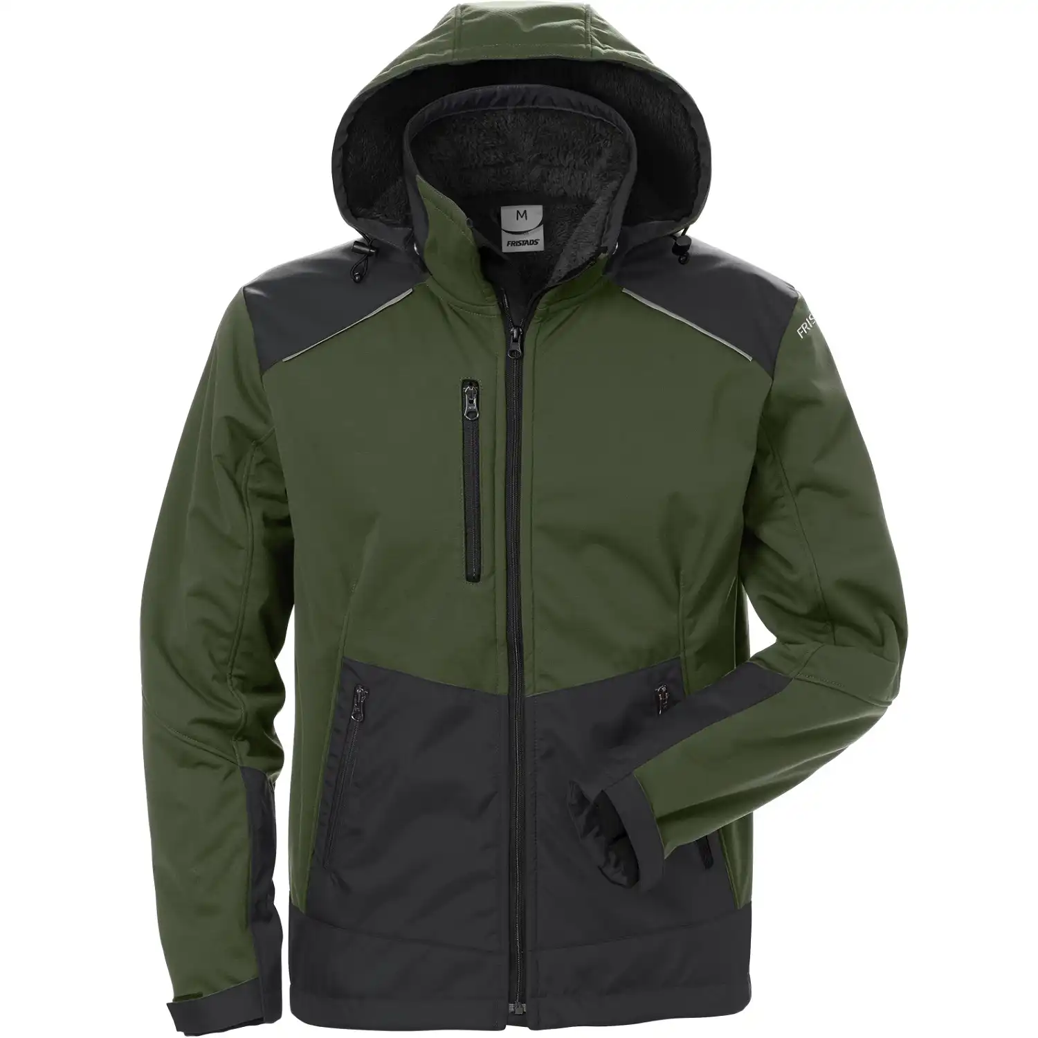Winter Softshelljacke "4060 CFJ" Fusion Skarup in armygrün/schwarz, S - Thumbnail 1