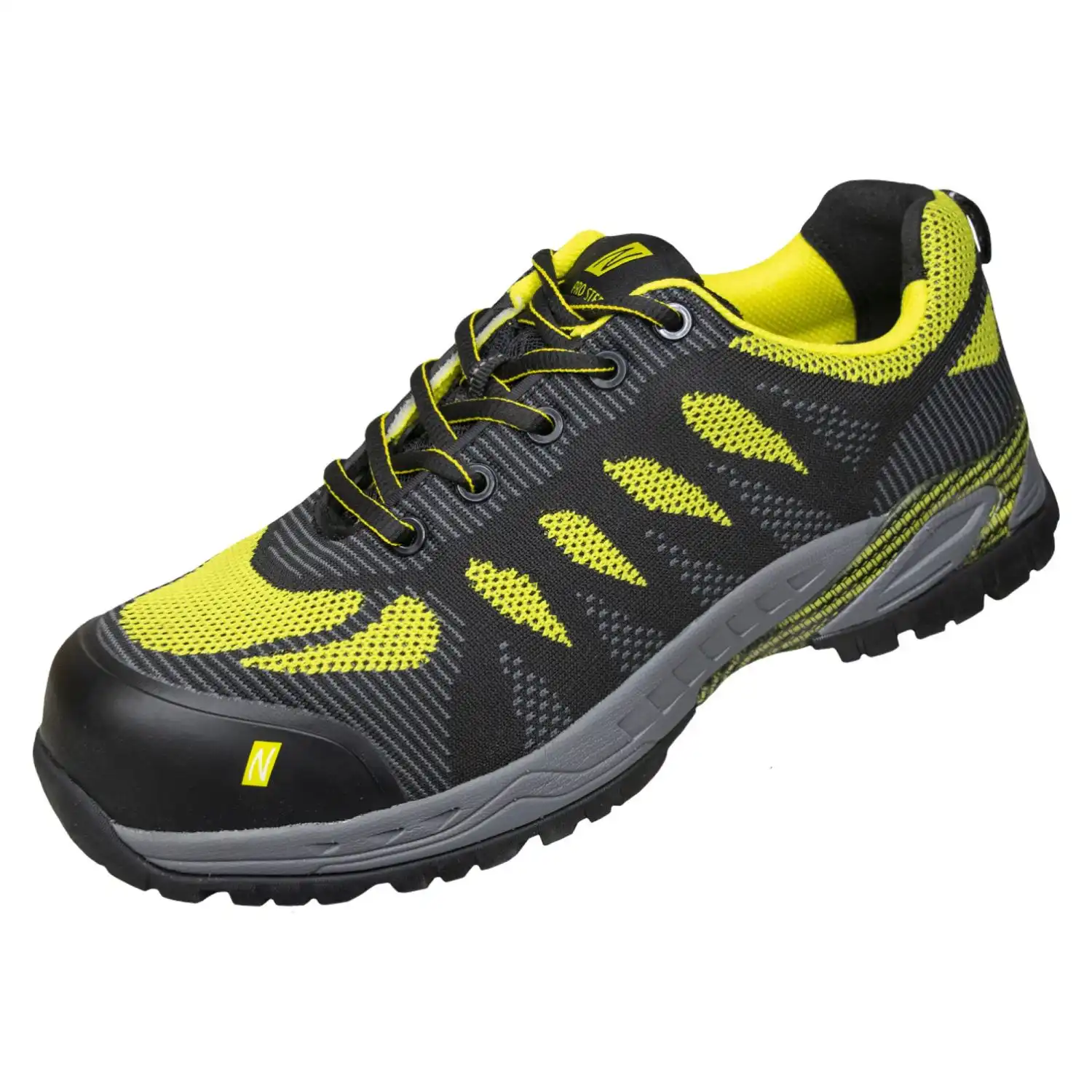 Sicherheitshalbschuhe S1P "PRO STEP" schwarz/lime in 44 - Thumbnail 2