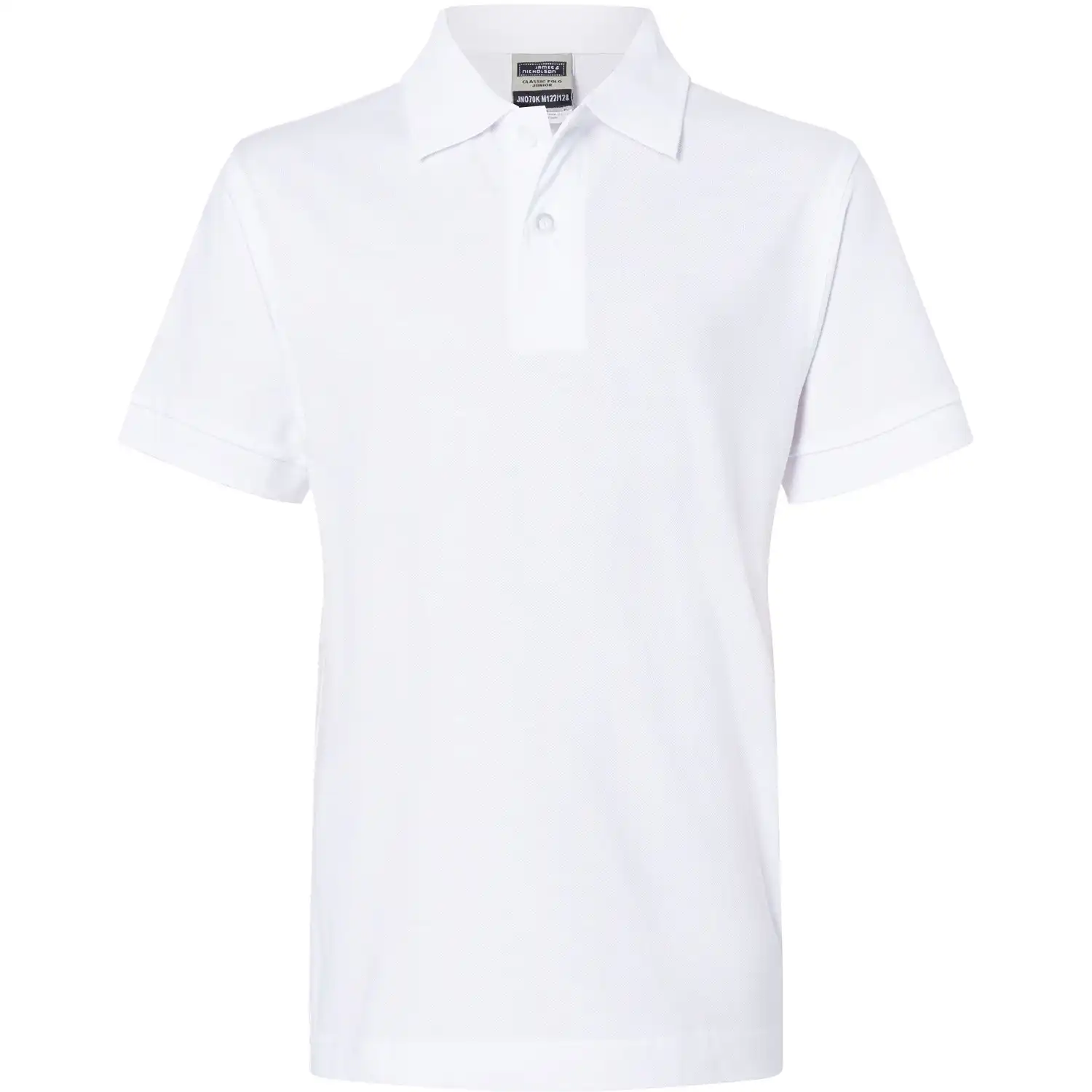 Kinder Polo-Shirt "JN070K" in white, L - Bild 1