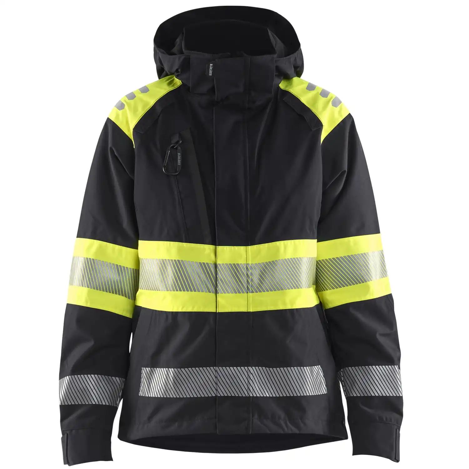 Damen Warnschutz Regenjacke Kl. 1 "4430" in schwarz/gelb, XXL - Thumbnail 1