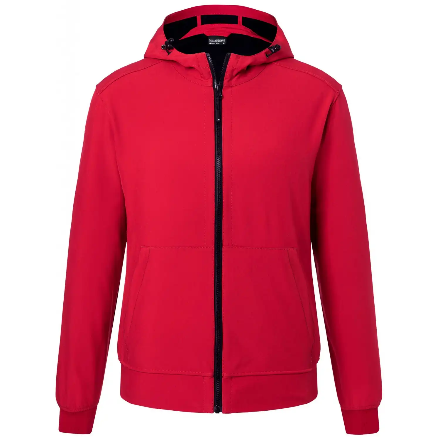 Kapuzen Softshelljacke "JN1146" in red/black, 3XL - Bild 1