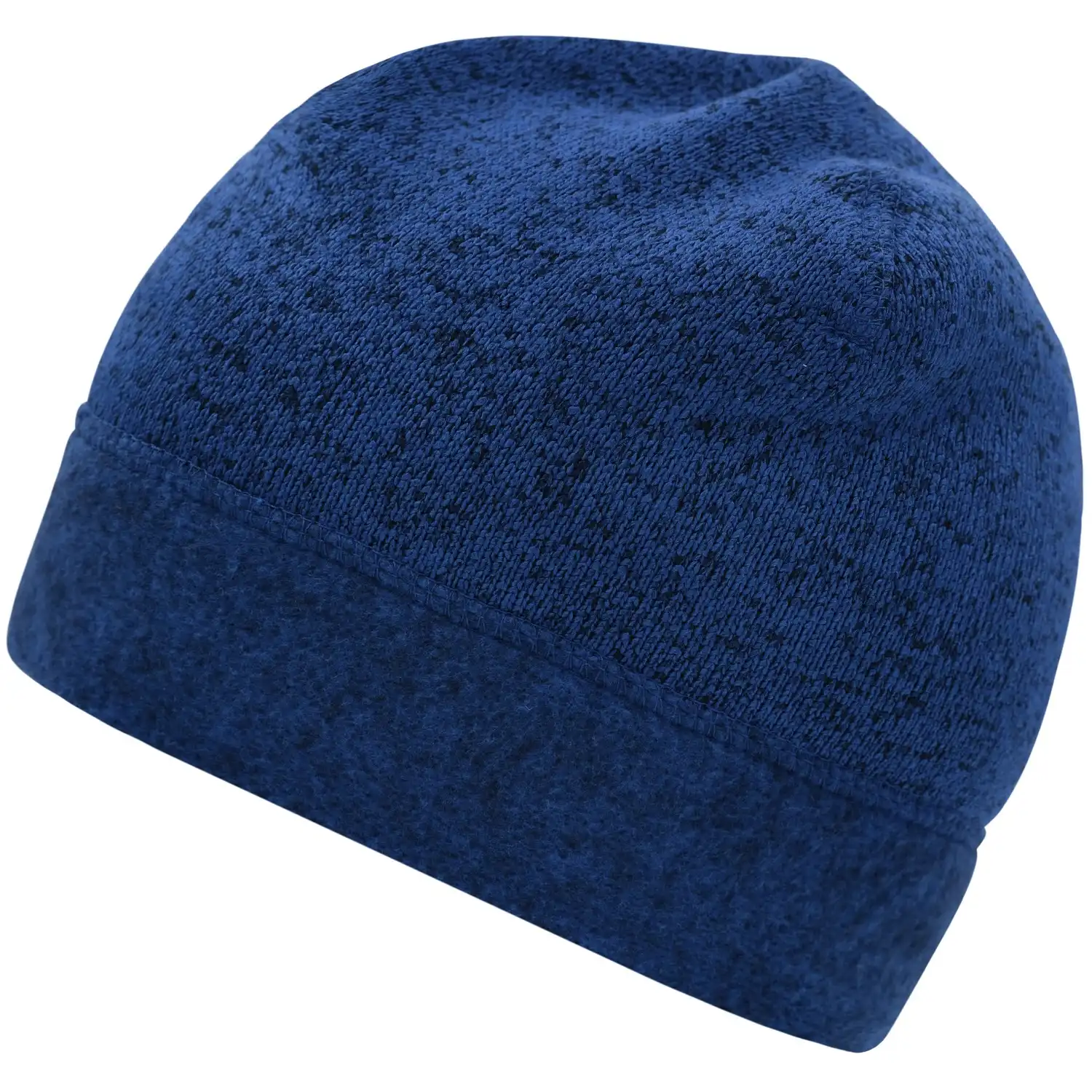 Fleece Strickmütze Workwear "MB7121" in royal-melange/navy - Bild 1