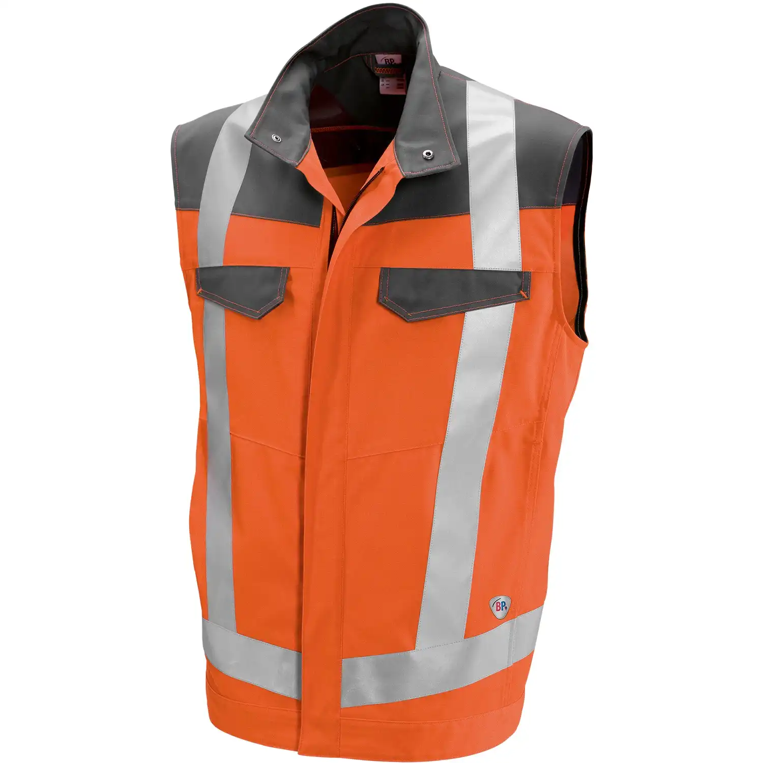 Warnschutz-Weste "2013-845" Hi-Vis Comfort in warnorange/dunkelgrau, 44/46 - Thumbnail 1