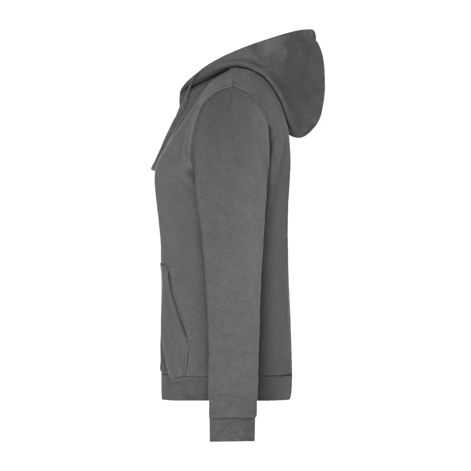 Ladies' Promo Zip Hoody in dark grey, S - Thumbnail 2