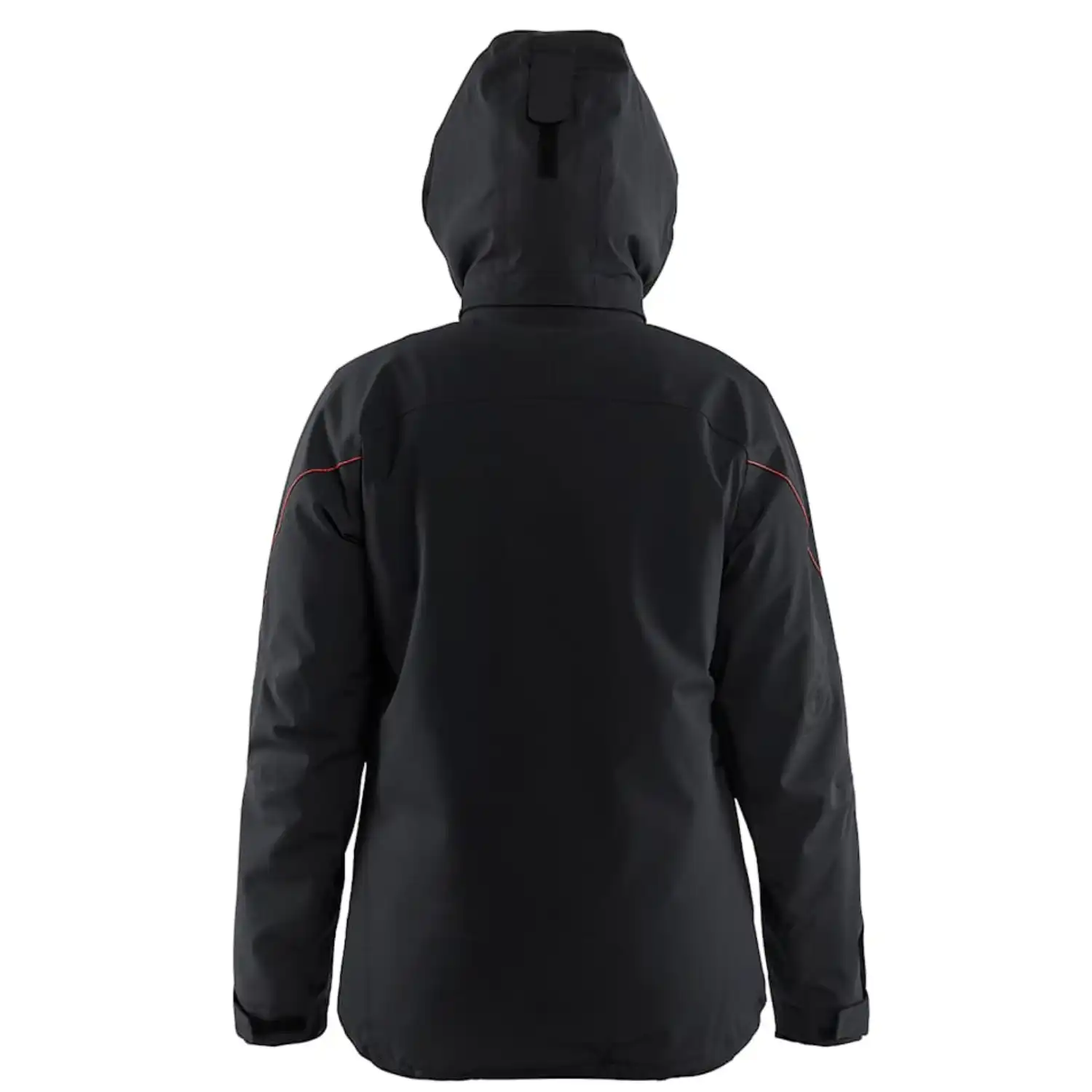 Damen Stretch Winterjacke "4408" in schwarz/rot, M - Thumbnail 3