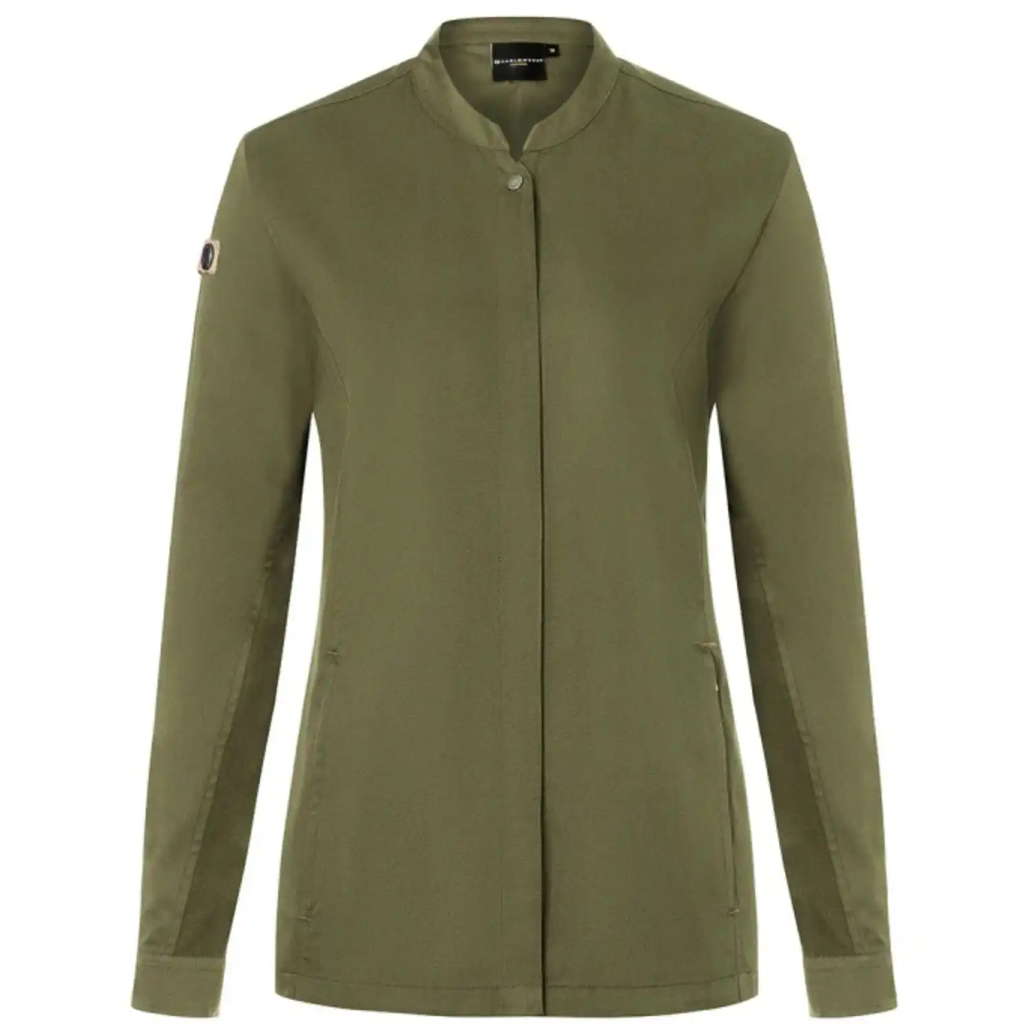 Damen Kochjacke "JF 26" in moosgrün, 48 - Thumbnail 1