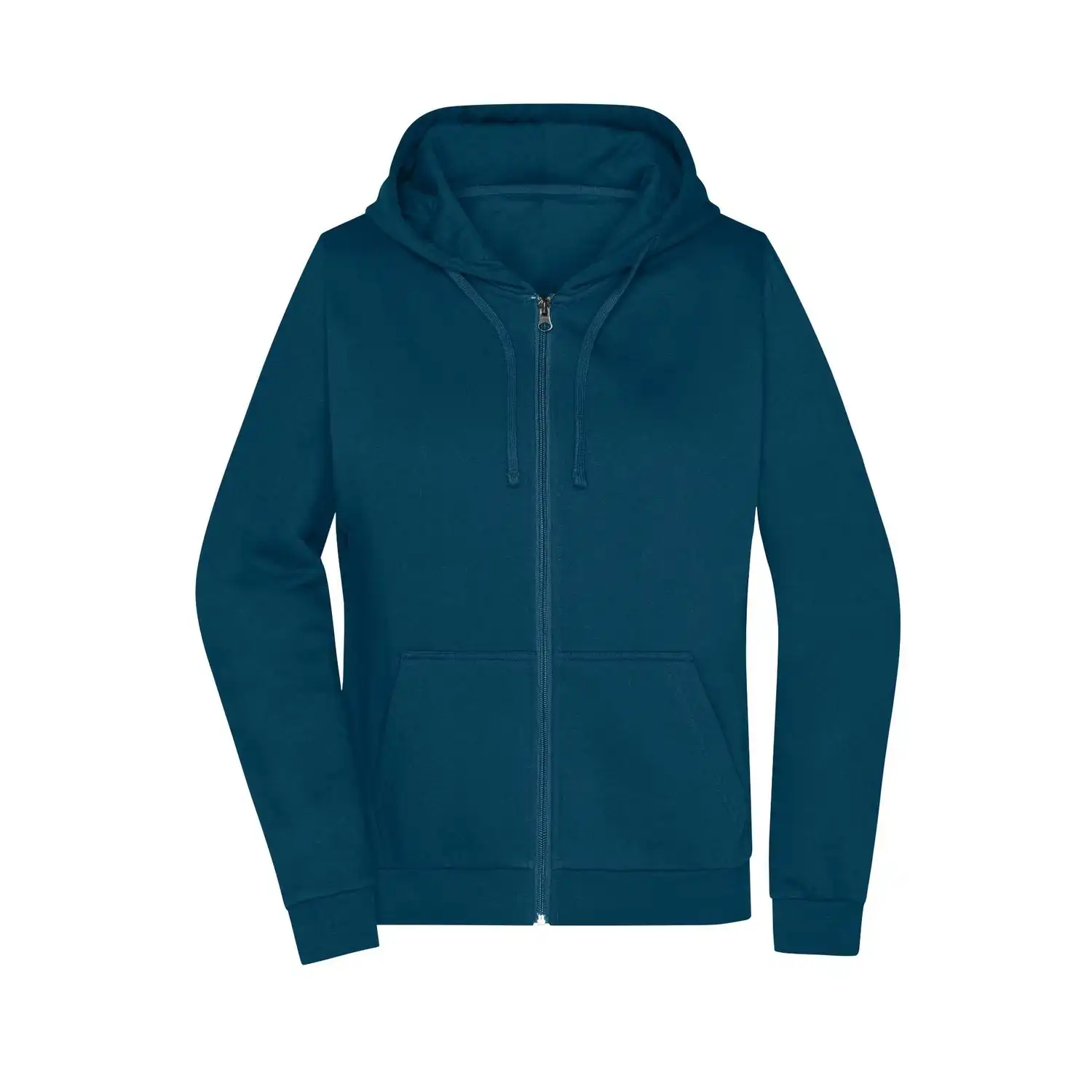 Ladies' Promo Zip Hoody in petrol, L - Thumbnail 1