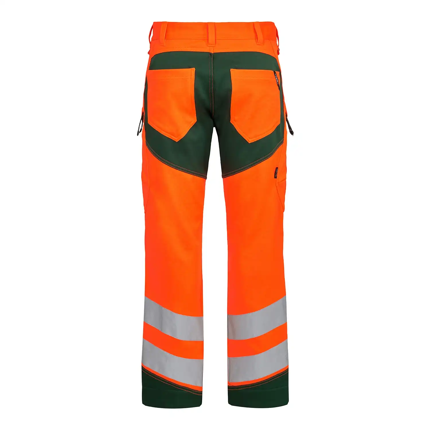 Warnschutz Stretch Bundhose "2544-314" Safety Kl. 2 in orange/grün, 48 - Thumbnail 2