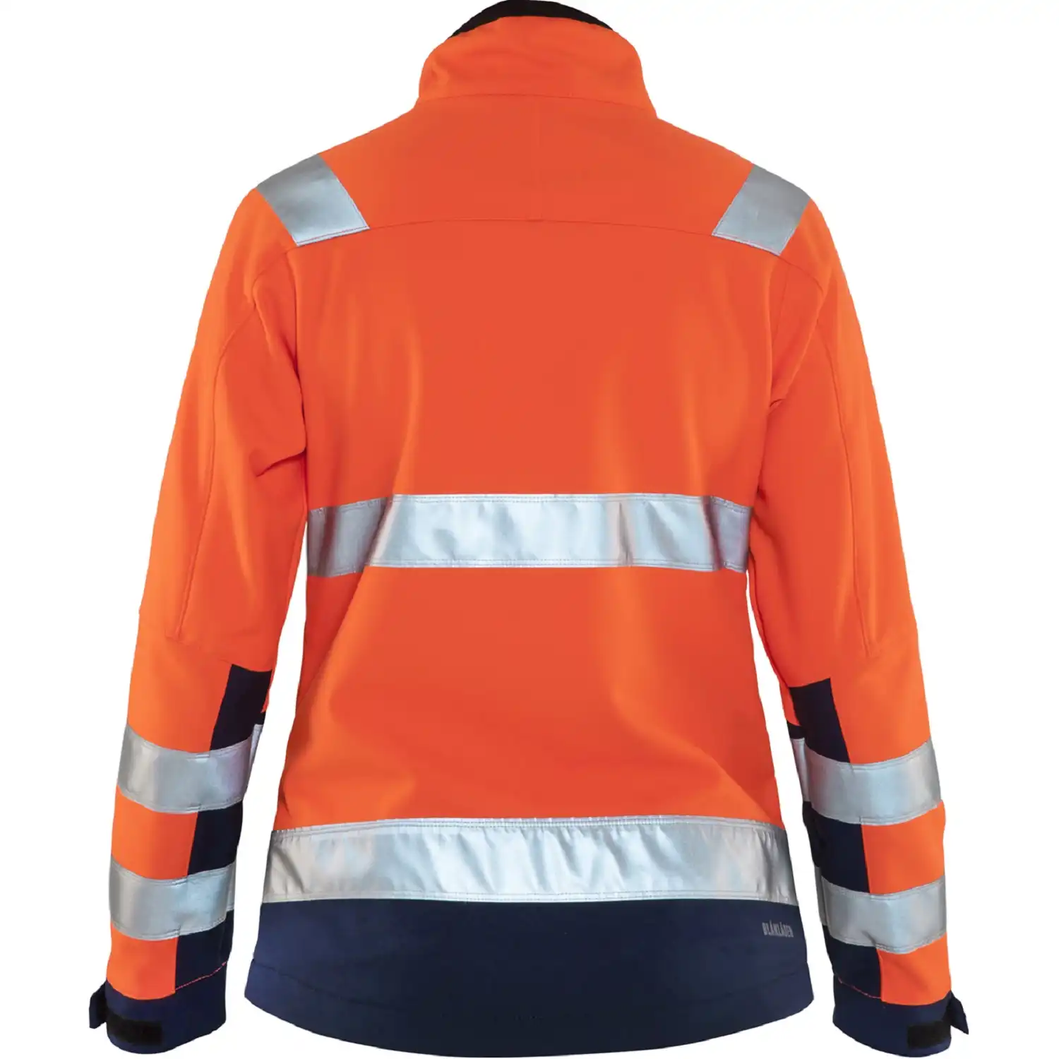 Damen Warnschutz Softshelljacke "4902" in orange/marine, 3XL - Thumbnail 2