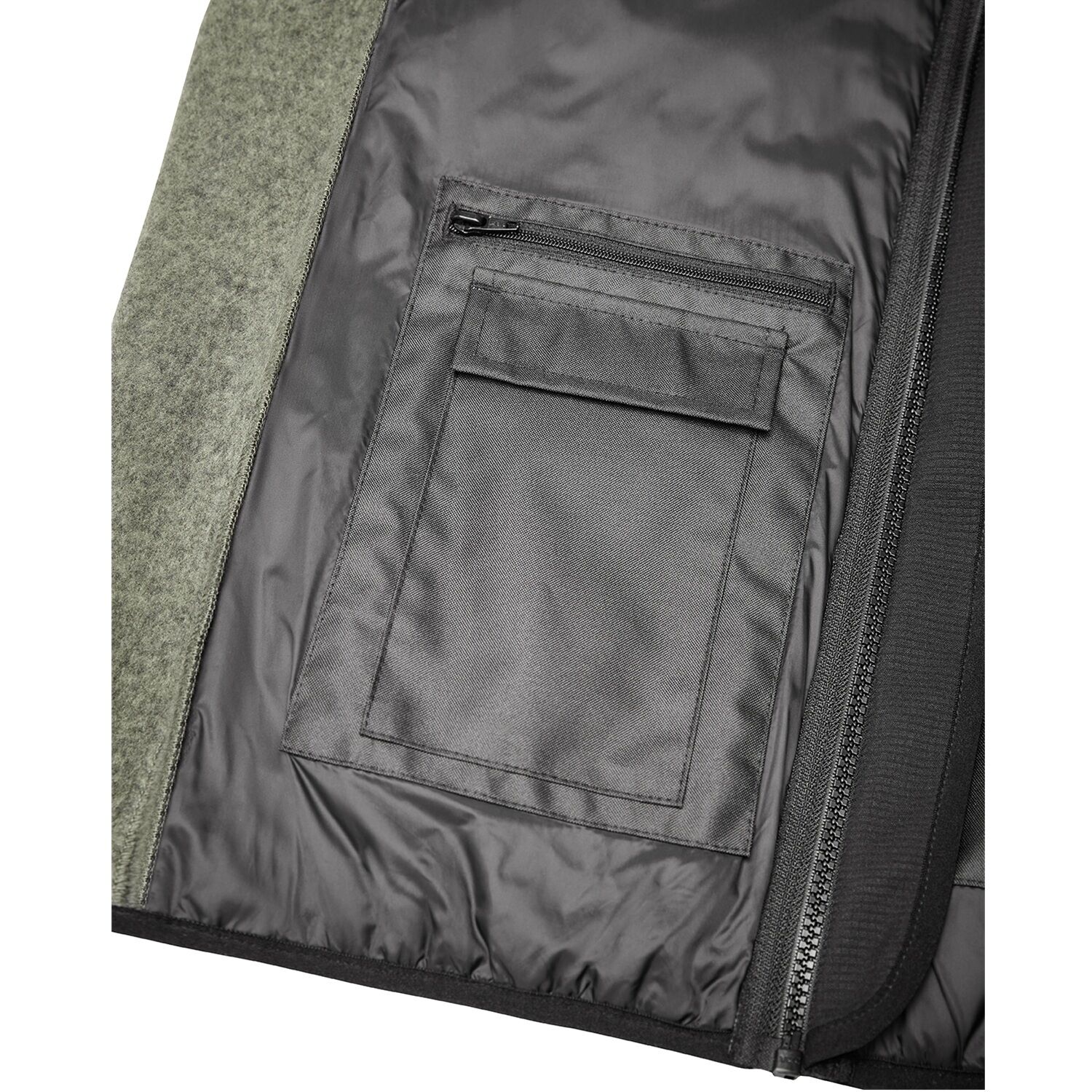 Workwear Hybridjacke in oliv/schwarz, L - Thumbnail 5