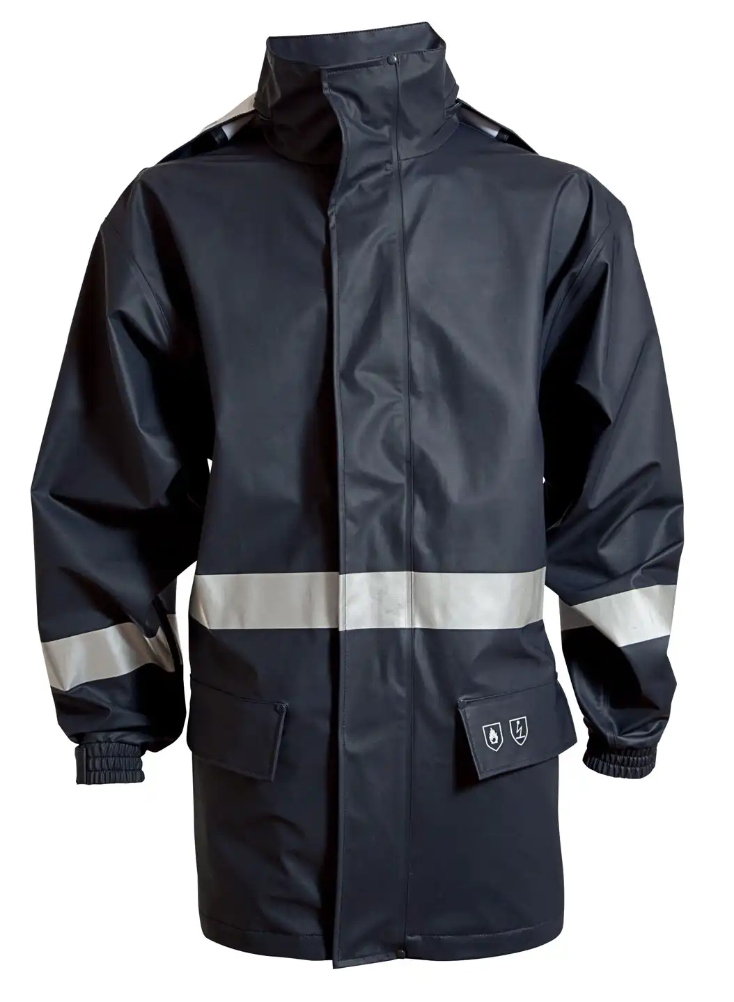 Flammschutz Regenjacke "026350" SecureTech Multinorm marine in S - Bild 1