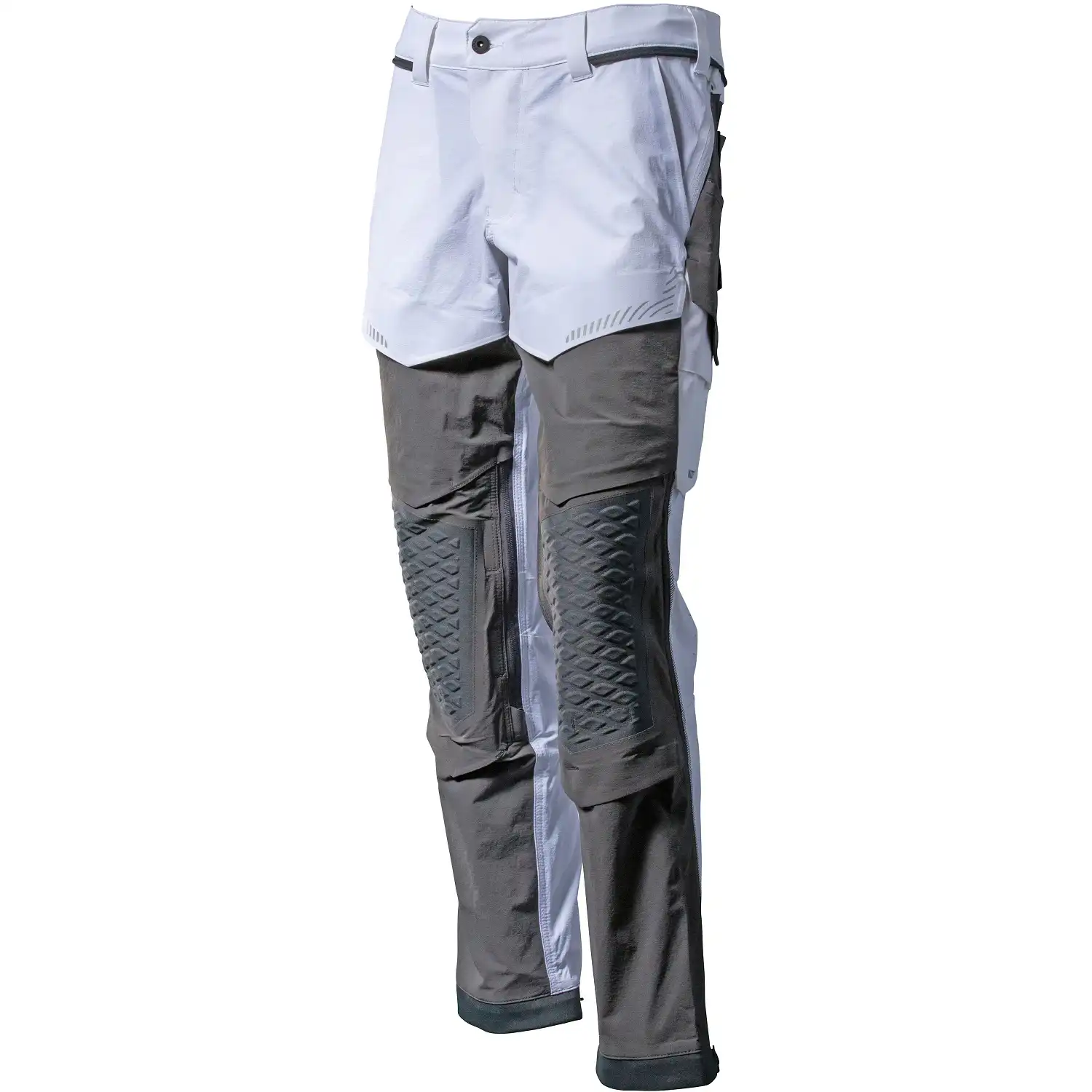 Stretch-Bundhose "22279-605" Customized in weiß/anthrazit, 82C50 (EU 50) - Thumbnail 1