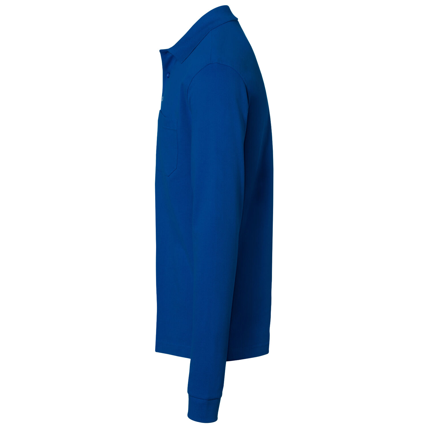 Langarm Poloshirt MIKRALINAR® ECO "817" in royalblau, XL - Thumbnail 4
