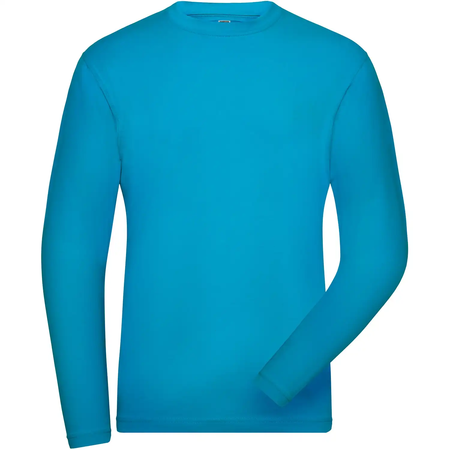 Bio Stretch Langarmshirt "JN1804" UV-Schutz in turquoise, L - Thumbnail 1