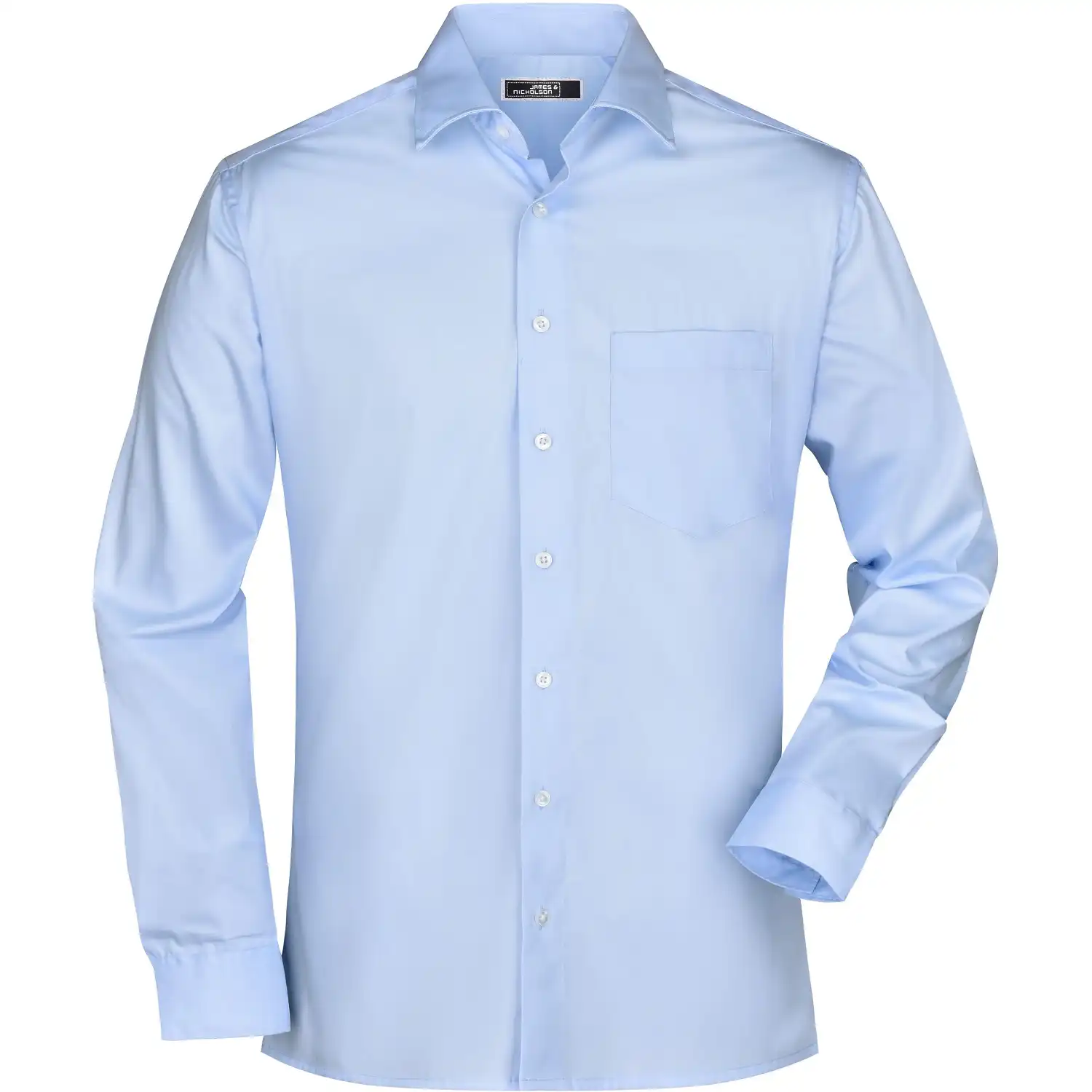 Business-Hemd langarm "JN606" in light-blue, 3XL - Bild 1