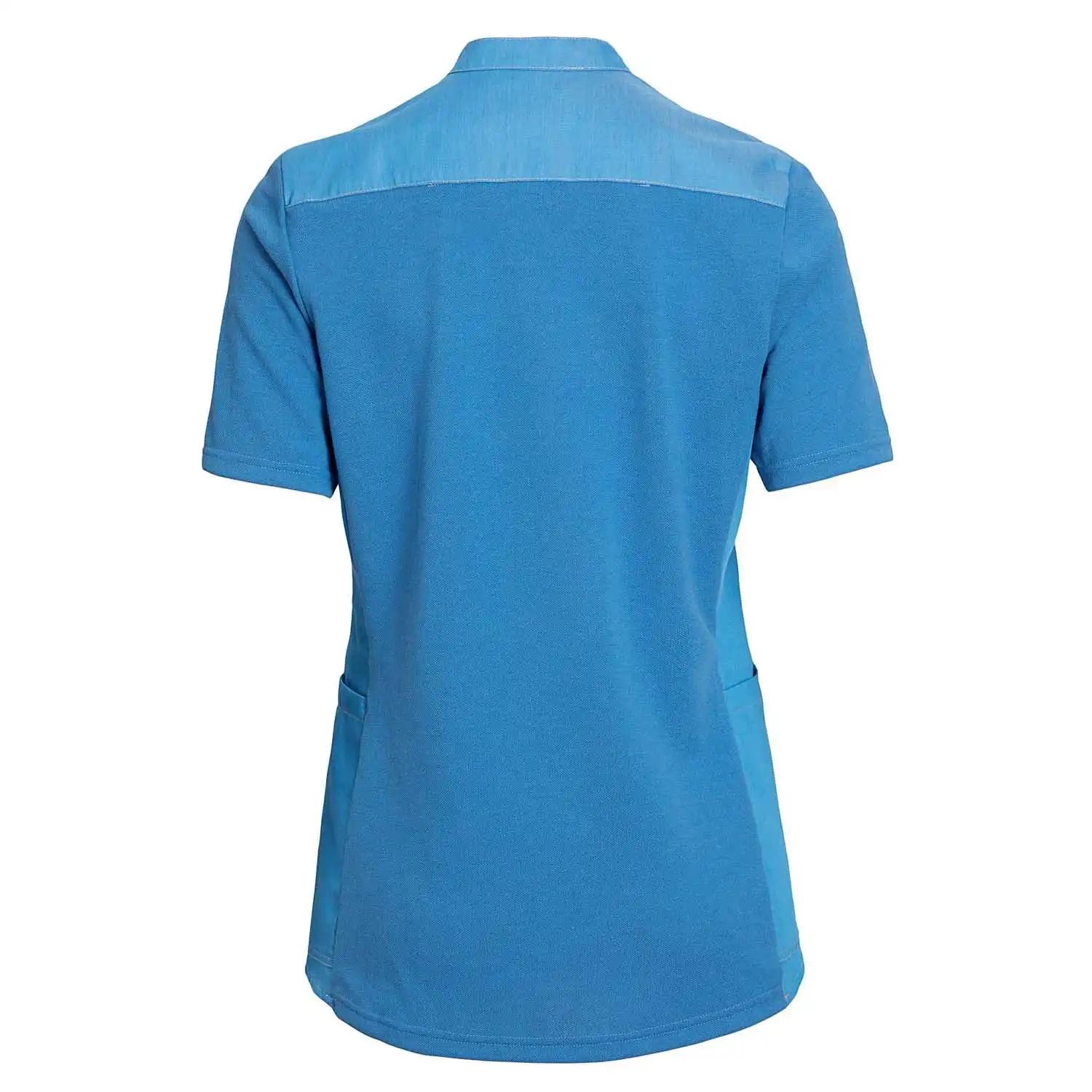 Damen Kasack "15314" Piquée in blau-meliert, XS - Thumbnail 2