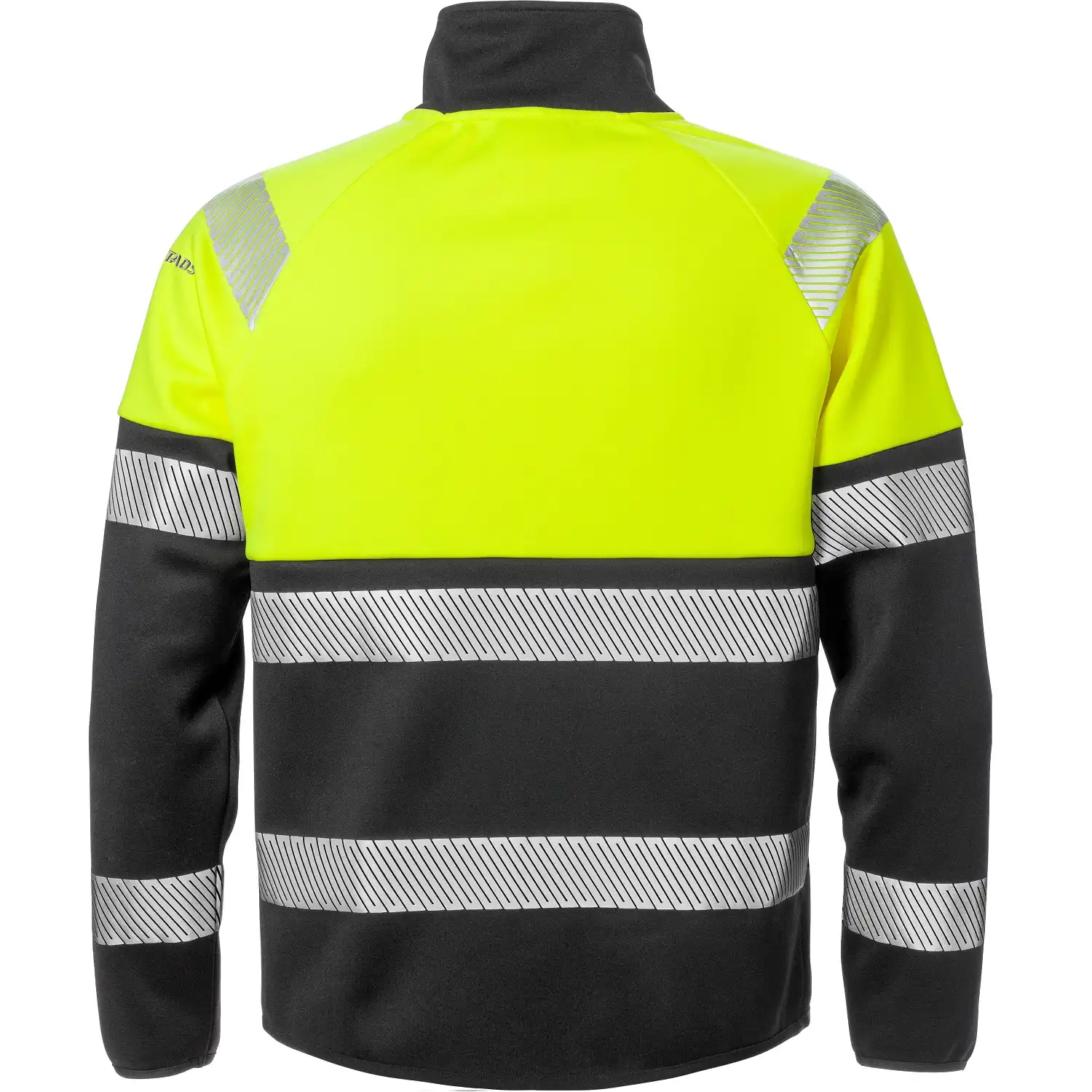 Warnschutz Sweatjacke "4517 SSL" Stiby in gelb/schwarz, XS - Thumbnail 2