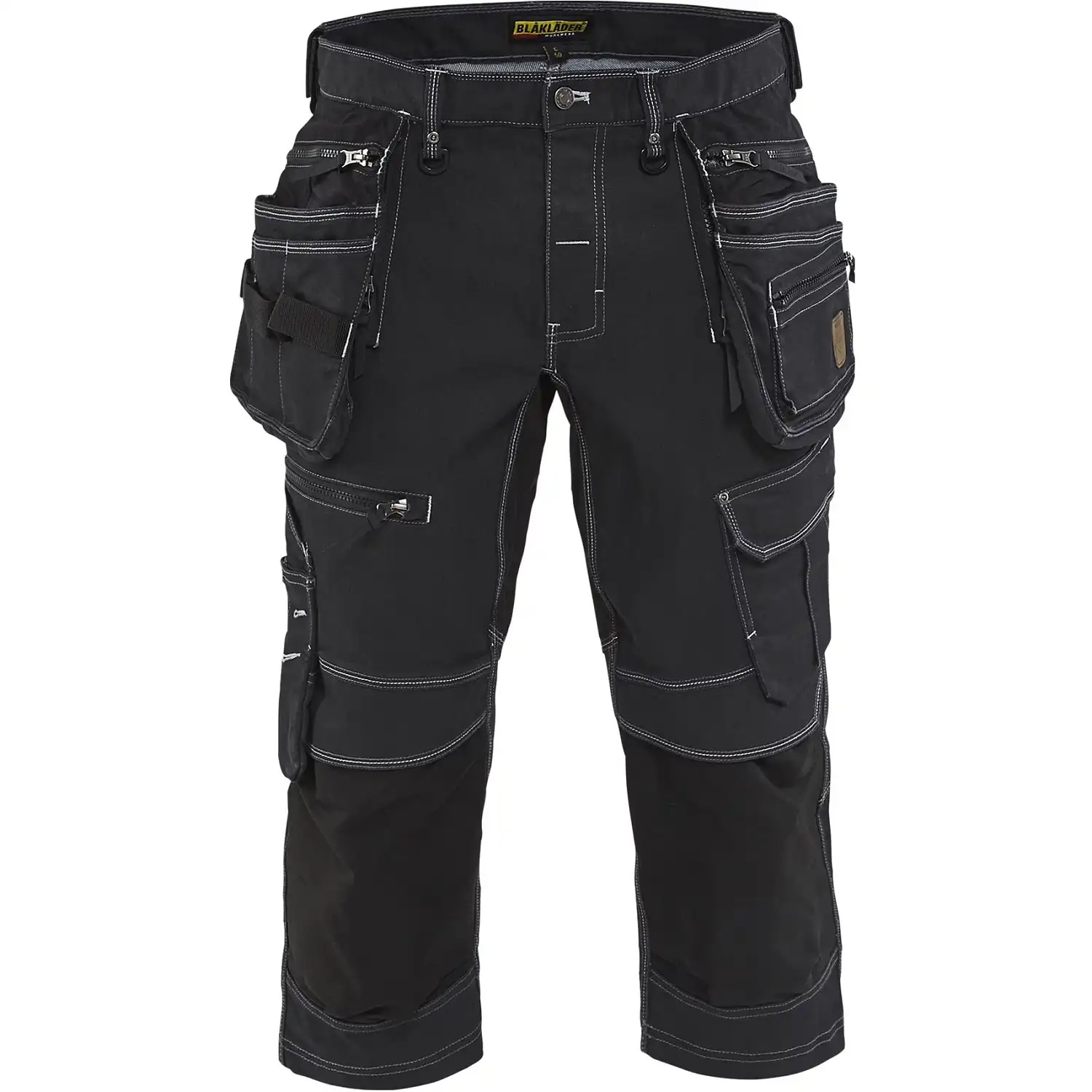 Stretch Jeans-Piratenhose m. Nageltaschen "X1900" in schwarz, C52 - Thumbnail 1