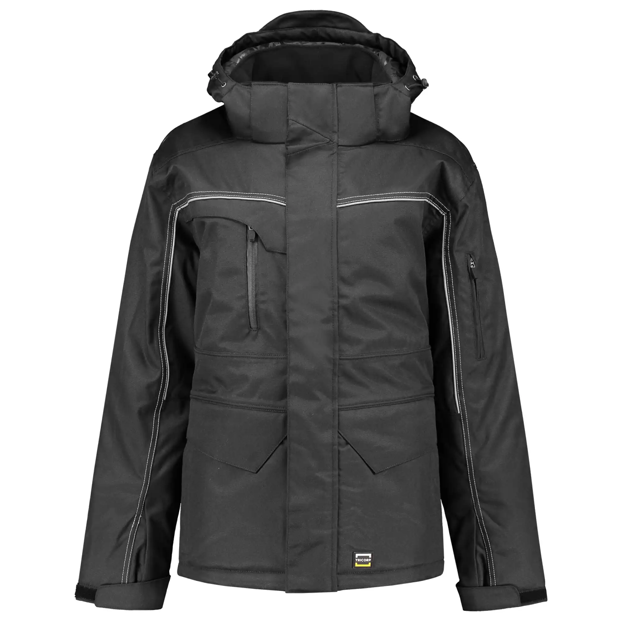 Regenparka "402007" Midi Workwear in dark grey, L - Thumbnail 1